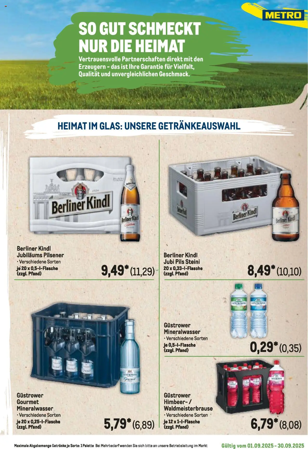 Metro Regionaler Flyer - gültig ab dem 01.09.2025 | Seite: 83 | Produkte: Berliner, Pils, Mineralwasser