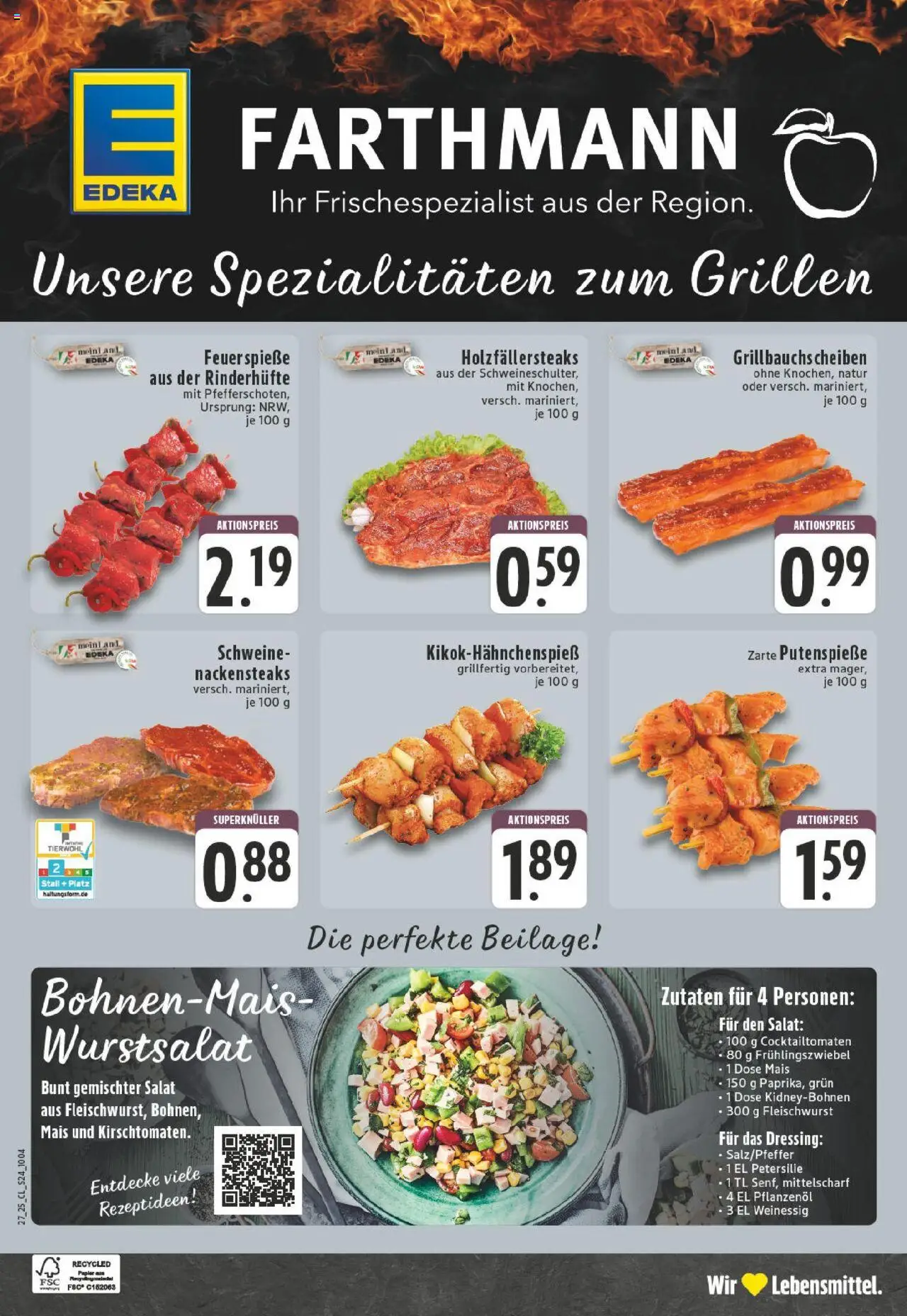 Edeka prospekt Versmold	 - gültig ab dem 29.06.2025 | Seite: 24 | Produkte: Frühlingszwiebel, Dressing, Petersilie, Salat