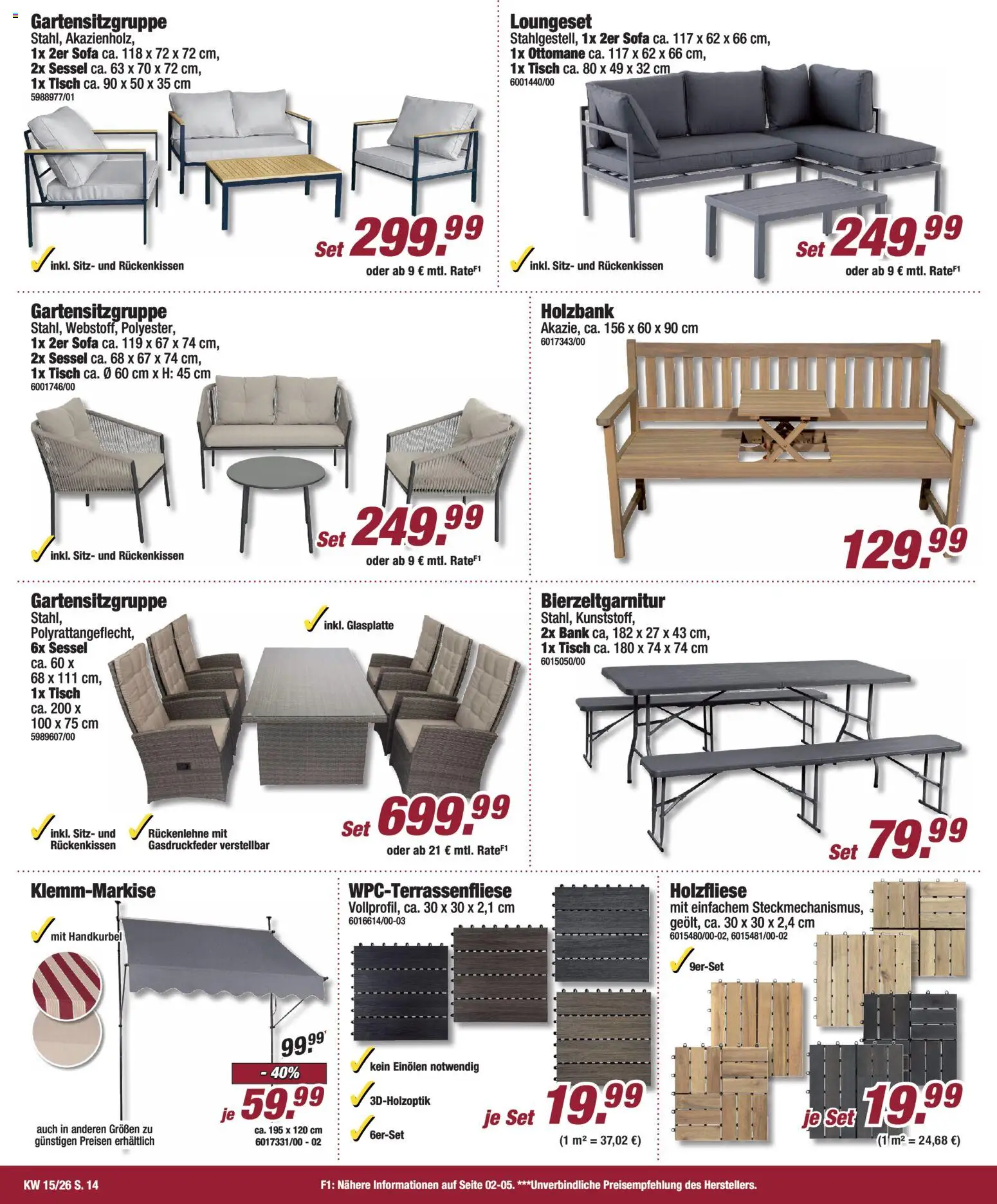 Poco Prospekt 	 – gültig ab 05.04.2026 | Seite: 14 | Produkte: Sofa, Sessel, Tisch