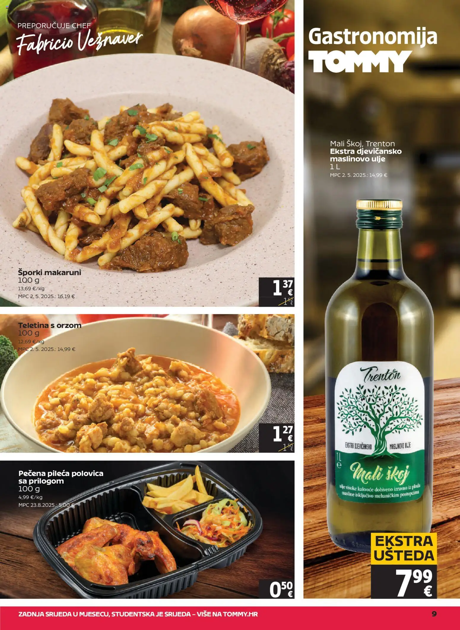 Tommy katalog | vrijedi od 19.03.2026 | Stranica: 9 | Proizvodi: Teletina, Ulje, Masline, Maslinovo ulje