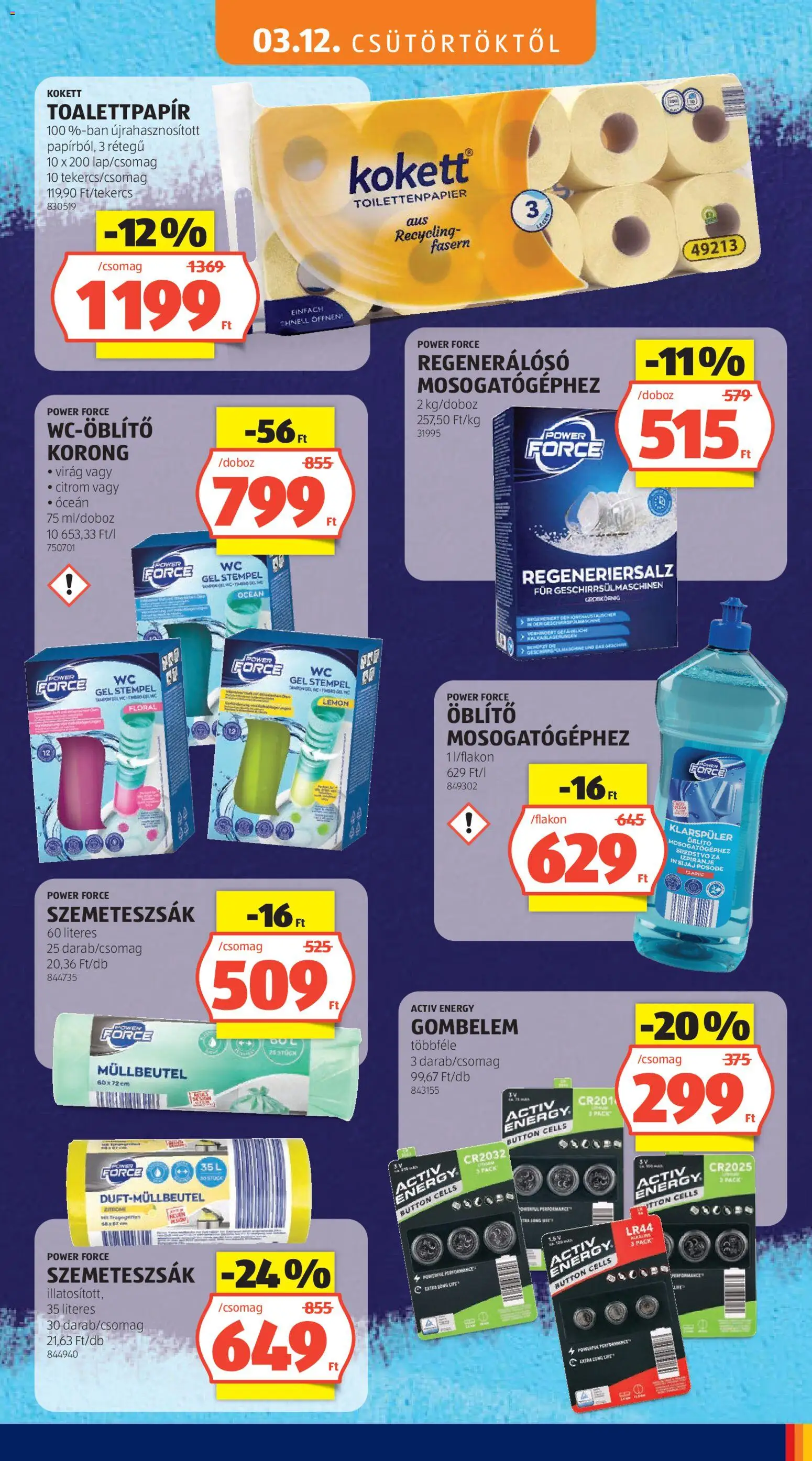 Aldi akciós ujság - amely érvényes a következő dátumtól: 12.03.2026 | Oldal: 23 | Termékek: Szemeteszsák, Virag, Öblítő, Citrom