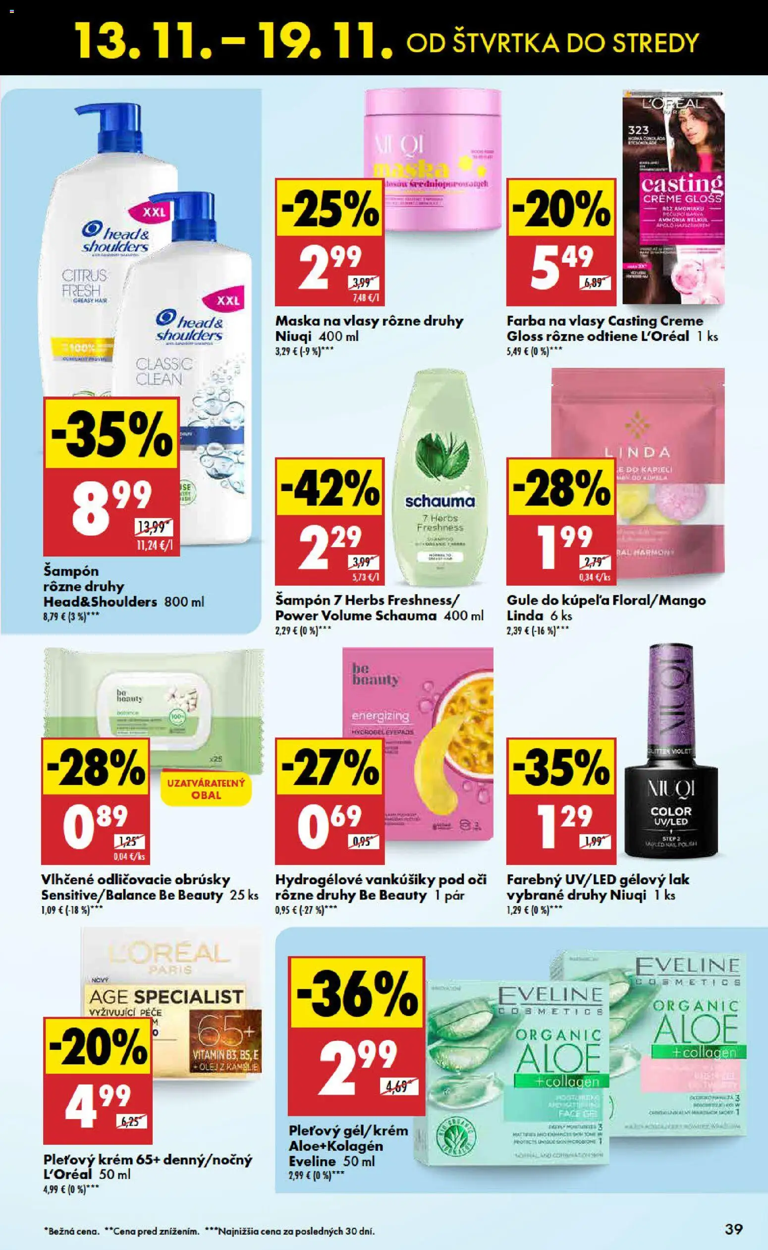 Nové Biedronka akcie – leták je platný od 13.11.2025 | Strana: 39 | Produkty: Olej, Maska na vlasy, Maska, Krém