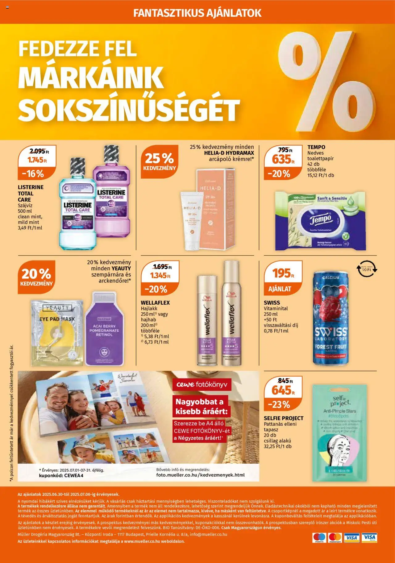 Müller akciós ujság - amely érvényes a következő dátumtól: 30.06.2025 | Oldal: 20 | Termékek: Hajhab, Hajlakk, Szájvíz