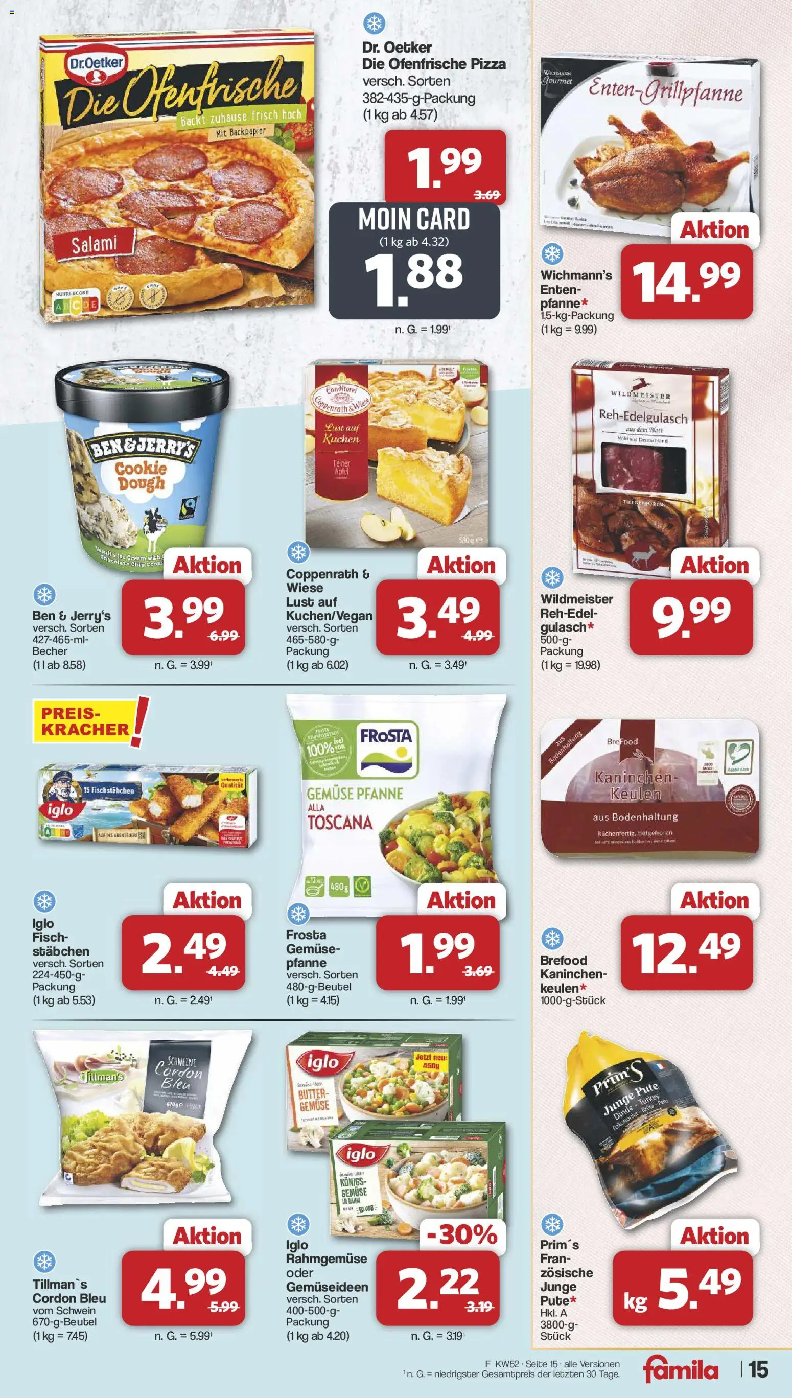 Famila Nordwest Prospekt 	 – gültig ab 22.12.2025 | Seite: 15 | Produkte: Kaninchen, Ofenfrische, Gemüse, Maus