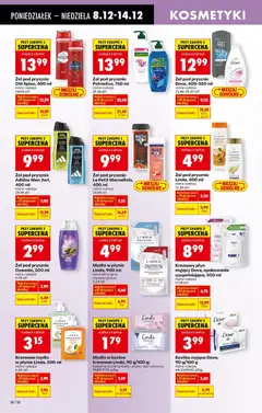 Pogląd oferty "Mydło w płynie Linda, 900 ml:, antybakteryjne, hipoalergiczne" - ważna od 08.12.2025 | Strona: 72 | Produkty: Mango, Kremowe mydło w płynie, Mydło w płynie, Old spice