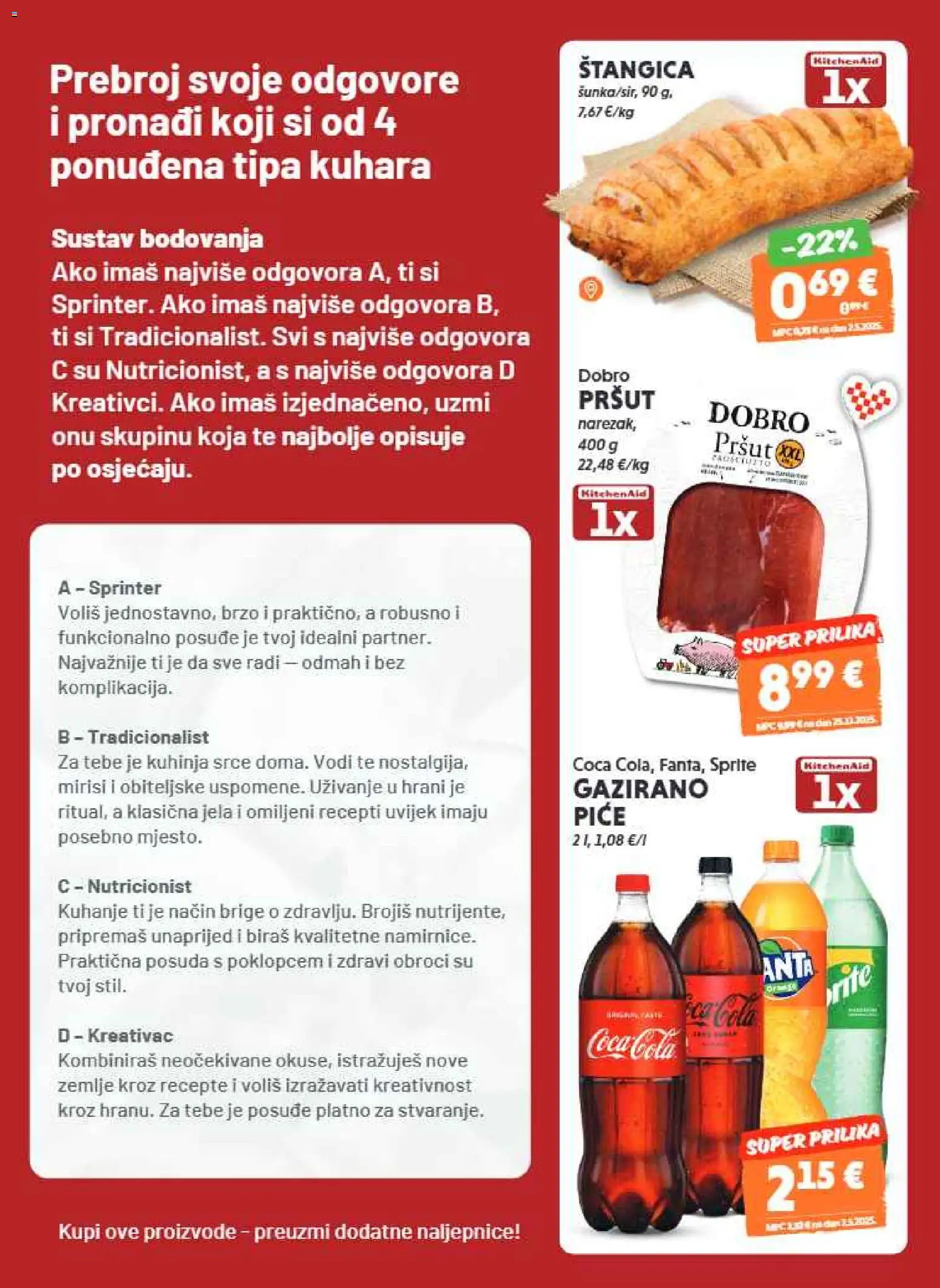 Studenac katalog | vrijedi od 17.12.2025 | Stranica: 5 | Proizvodi: Coca cola, Sprite, Pršut, Kuhinja