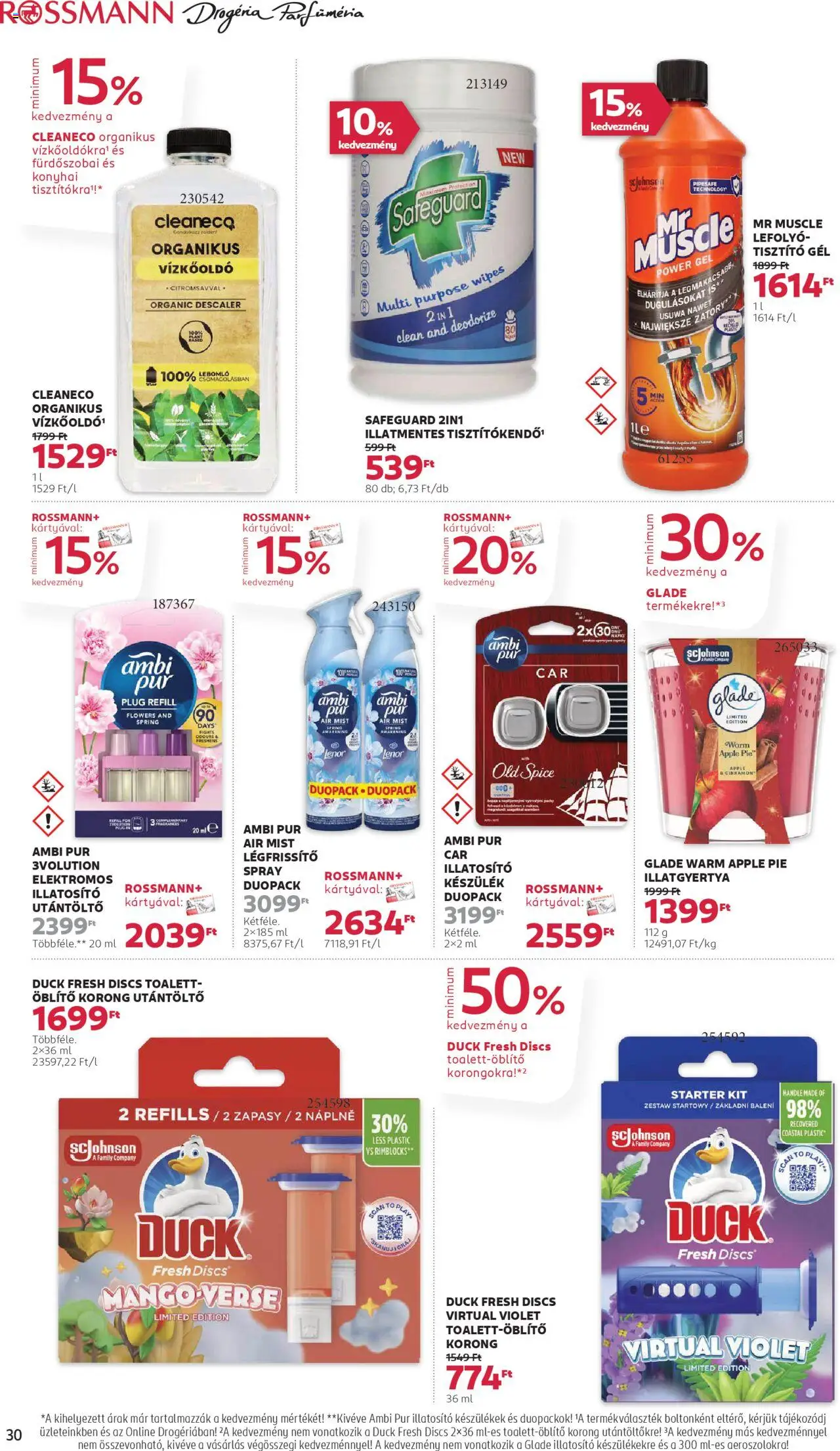 Rossmann akciós ujság - amely érvényes a következő dátumtól: 20.10.2025 | Oldal: 32 | Termékek: Old spice, Vízkőoldó, Öblítő, Illatgyertya