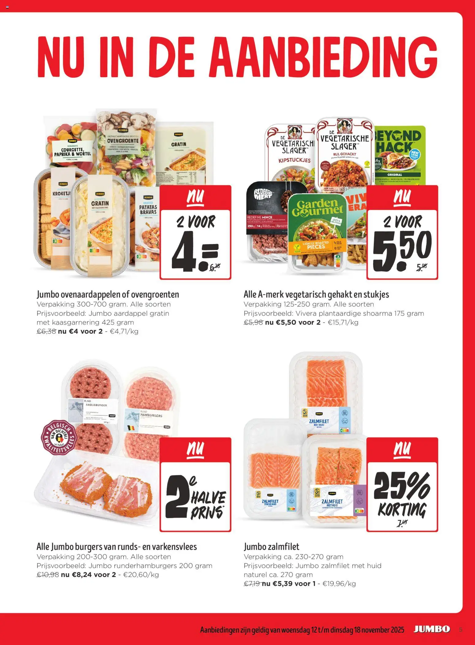 {H1} | Pagina: 5 | Producten: Gehakt, Varkensvlees, Aardappel, Broccoli