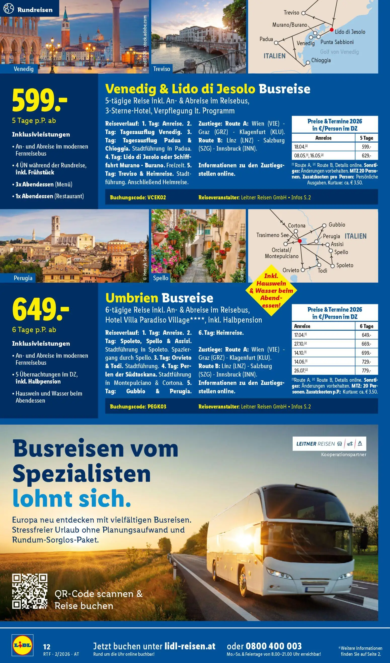 Lidl Februar/März Reise - Highlights gültig ab 14.02.2026 | Seite: 12 | Produkte: Wasser, Uhr
