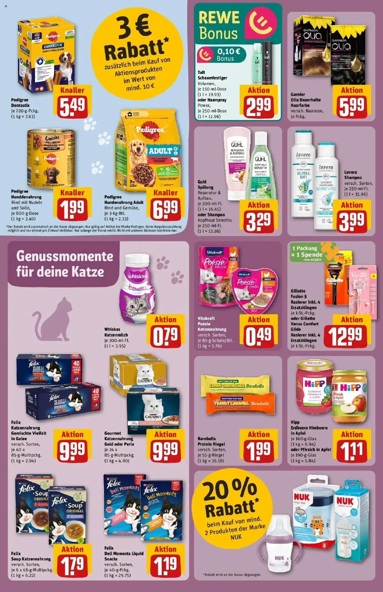 Rewe Prospekt Mönchengladbach	 – gültig ab 02.03.2026 | Seite: 26 | Produkte: Rasierer, Spülung, Haarspray, Haarfarbe