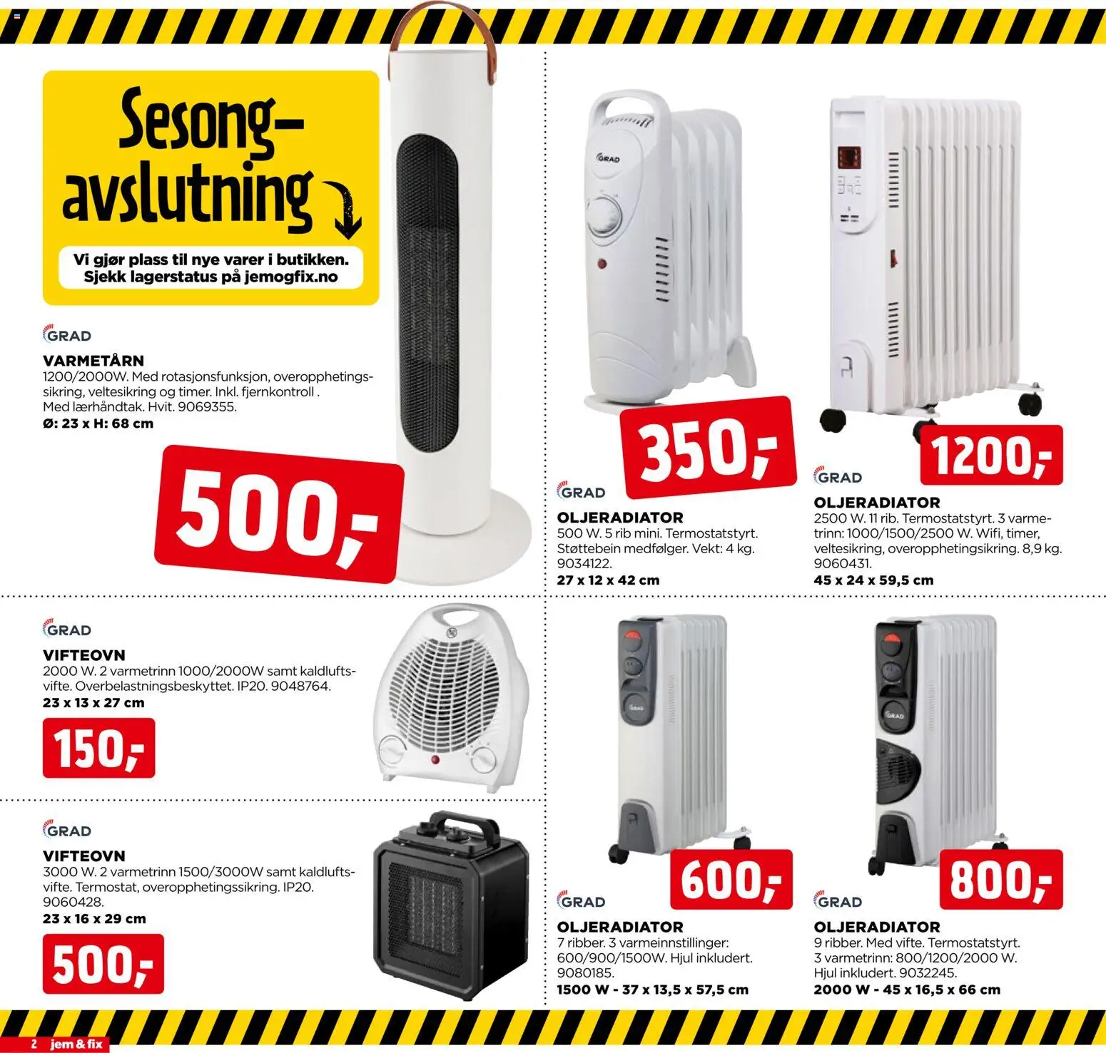 {H1} | Side: 2 | Produkter: Fjernkontroll, Vifteovn, Vekt