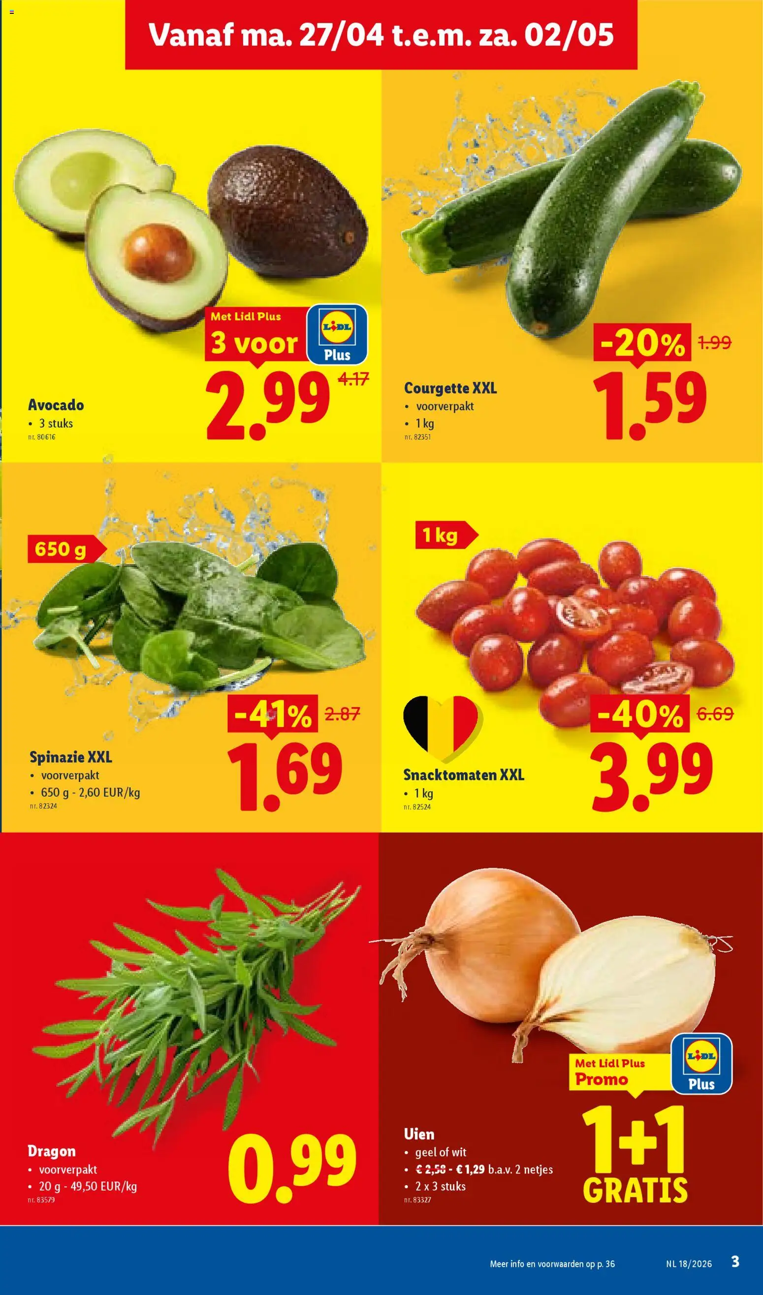 {H1} | Pagina: 3 | Producten: Avocado, Spinazie, Courgette