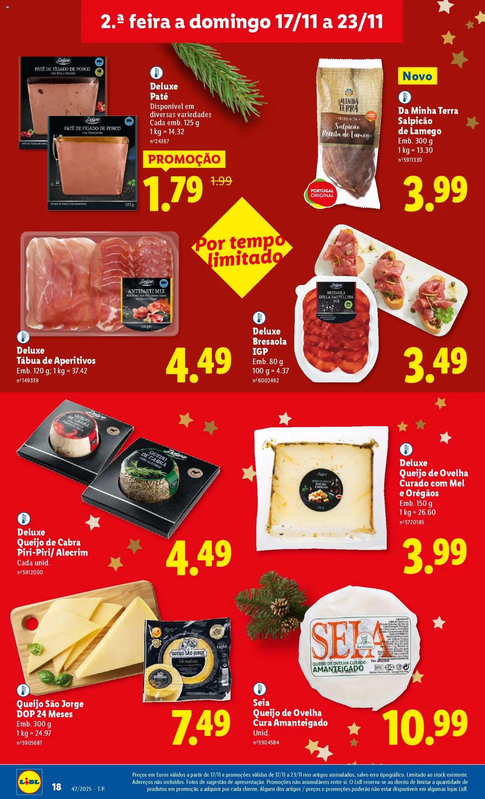 Lidl folheto │ válido de 17.11.2025 | Página: 18 | Produtos: Orégãos, Salpicão, Queijo, Mel