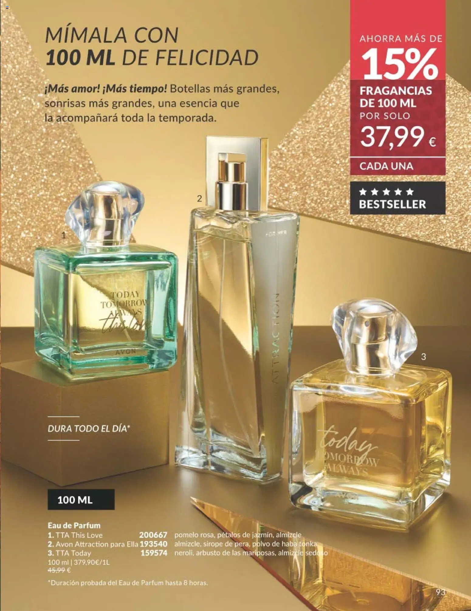 Catálogo AVON campaña 11 Black Friday │ válido desde el 01.11.2025 | Página: 93 | Productos: Perfume, Polvo, Eau de parfum