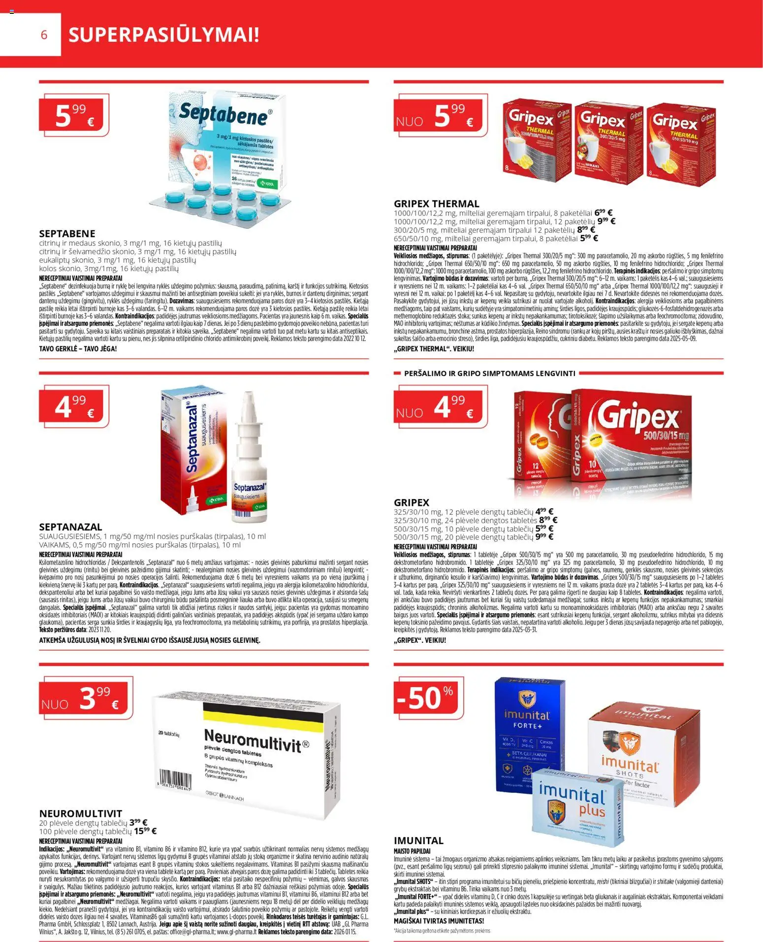 Norfa vaistinė akcijos nuo 01.02.2026 | Puslapis: 6 | Prekių: Tv