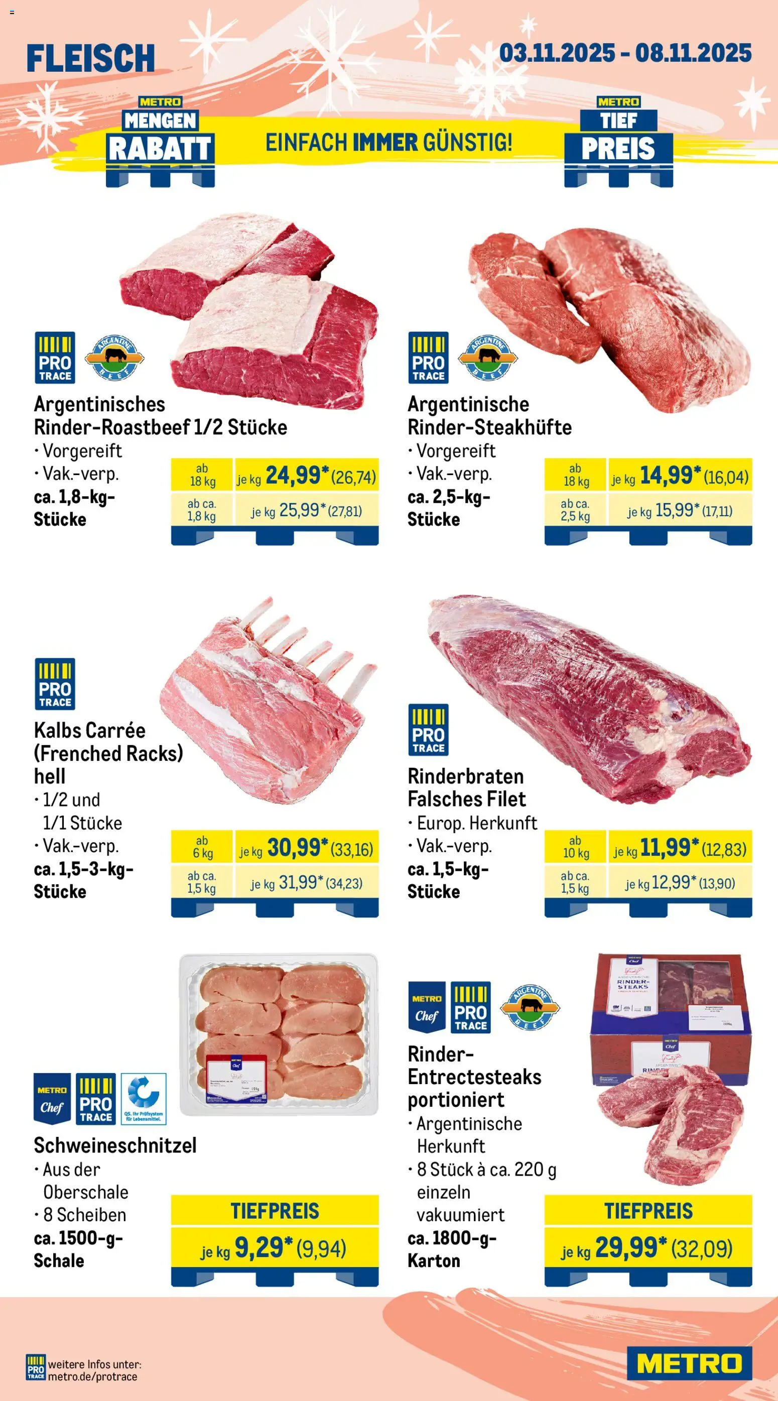 Metro - Black Friday – gültig ab 03.10.2025 | Seite: 3 | Produkte: Rinderbraten, Fleisch