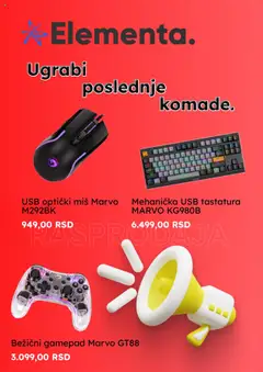 Elementa katalog - pregled Elementa kataloga - važi od 23.07.2025