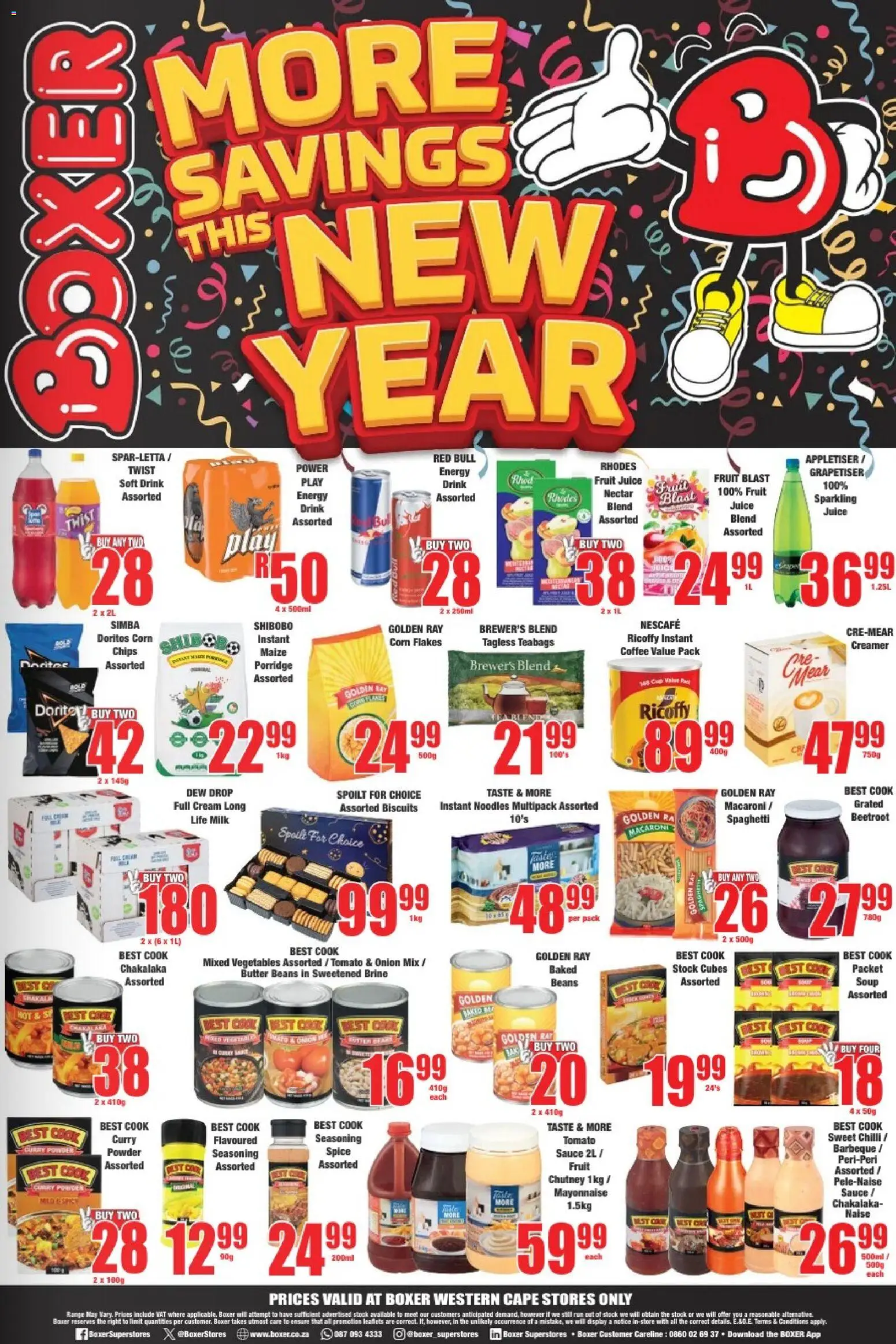 New Boxer catalogue – valid from 29.12.2025 | Page: 2 | Products: Juice, Powder, Curry powder, Sauce