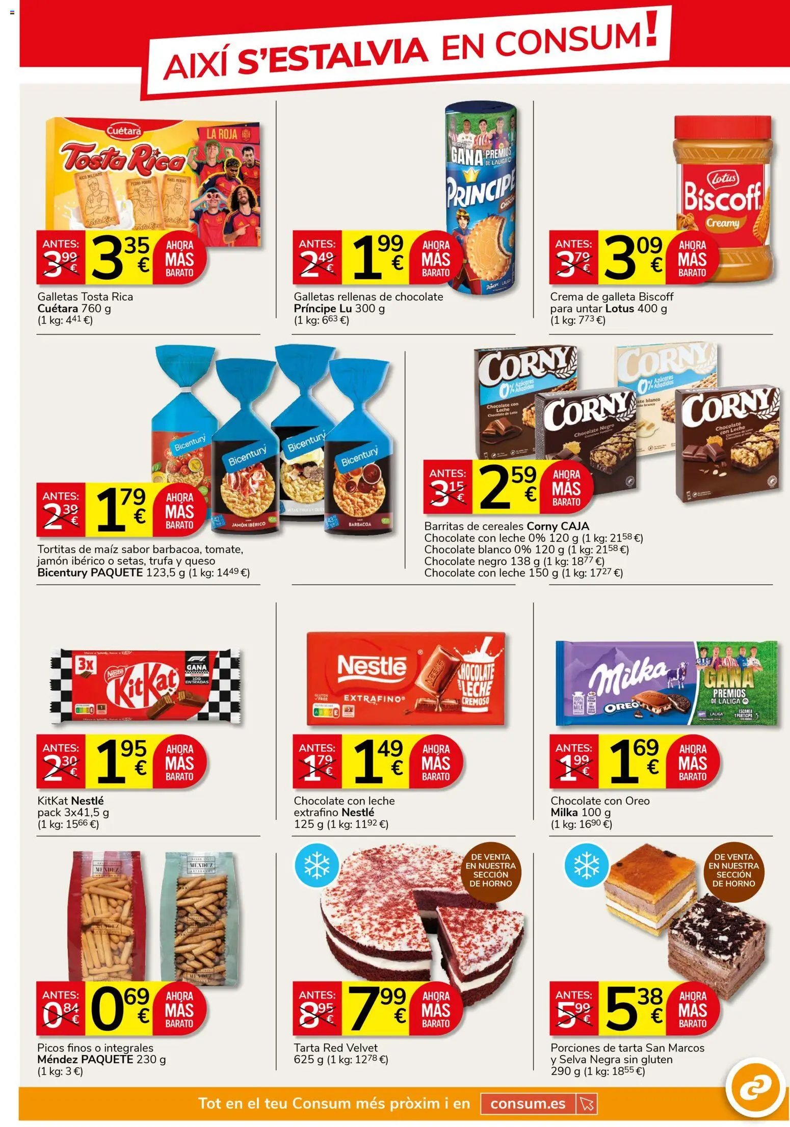 Consum folleto │ válido desde el 23.04.2026 | Página: 5 | Productos: Jamón ibérico, Galletas rellenas, Barbacoa, Caja