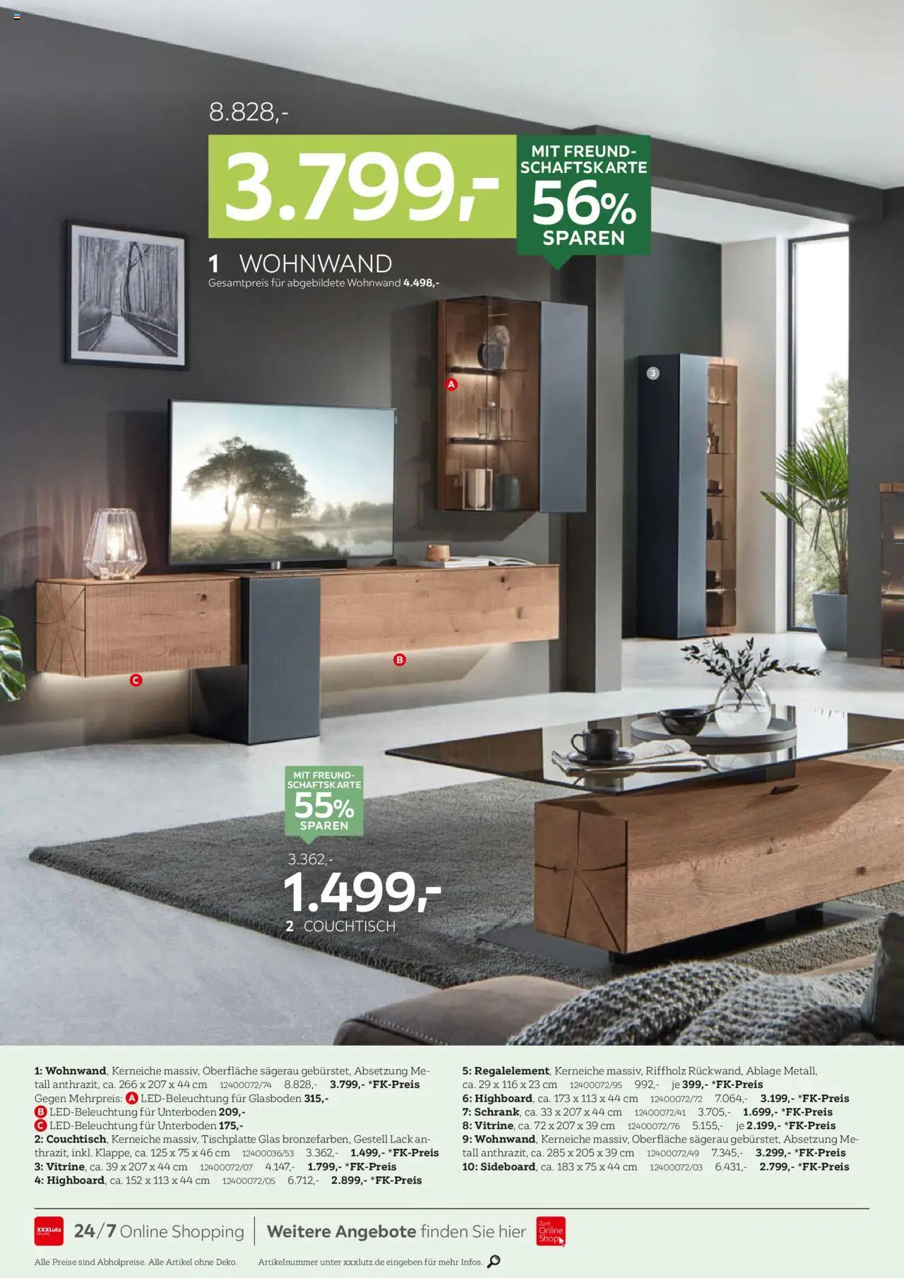 XXXL Lutz Größte Lagerräumungsverkauf – gültig ab 12.10.2025 | Seite: 6 | Produkte: Wohnwand, Couchtisch