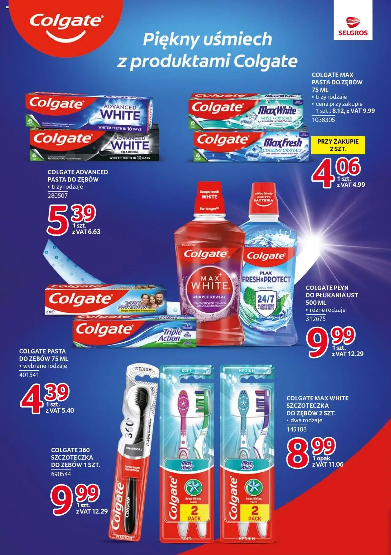 Selgros cash&carry Gazetka - Markowe produkty od 23.10.2025 | Strona: 22 | Produkty: Ser, Pasta do zębów, Szczoteczka do zębów