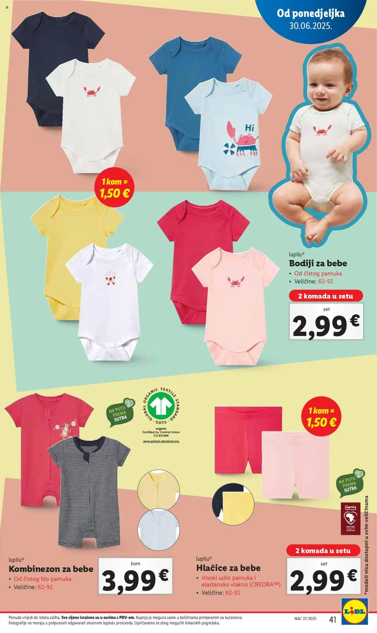 Lidl katalog | vrijedi od 30.06.2025 | Stranica: 41 | Proizvodi: Kombinezon