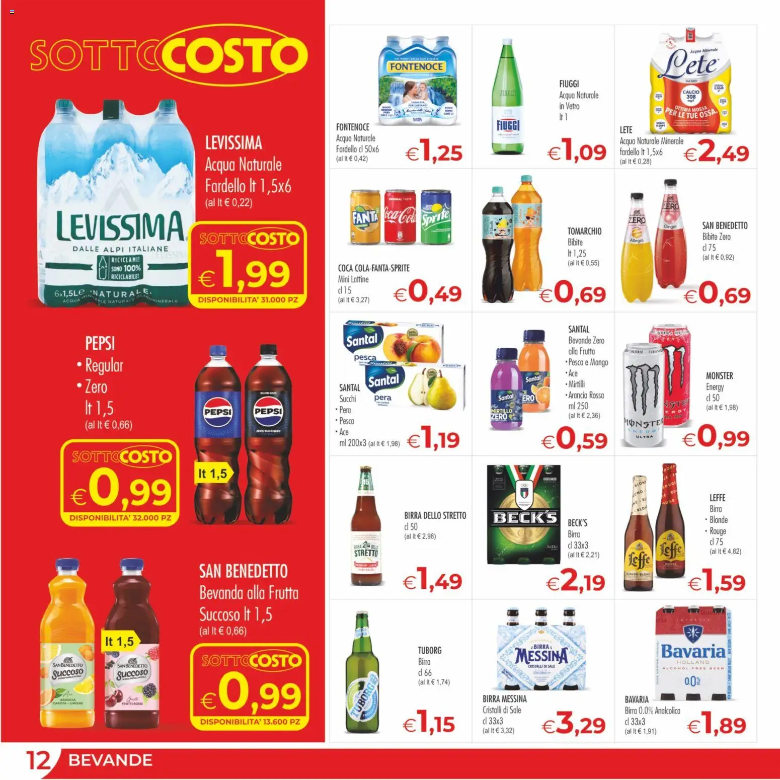 Volantino MerSi Supermercati del 04.03.2026 | Pagina: 12 | Prodotti: Carota, Acqua, Frutta, Mirtilli