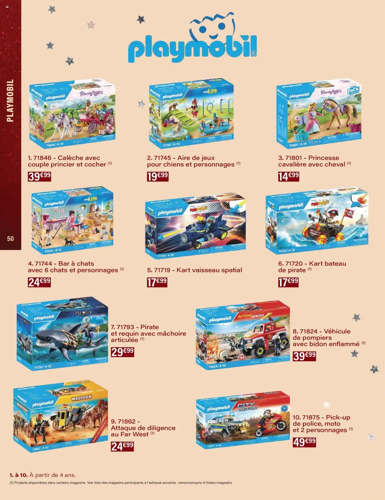 {H1} | Page: 50 | Produits: Playmobil, Jeux