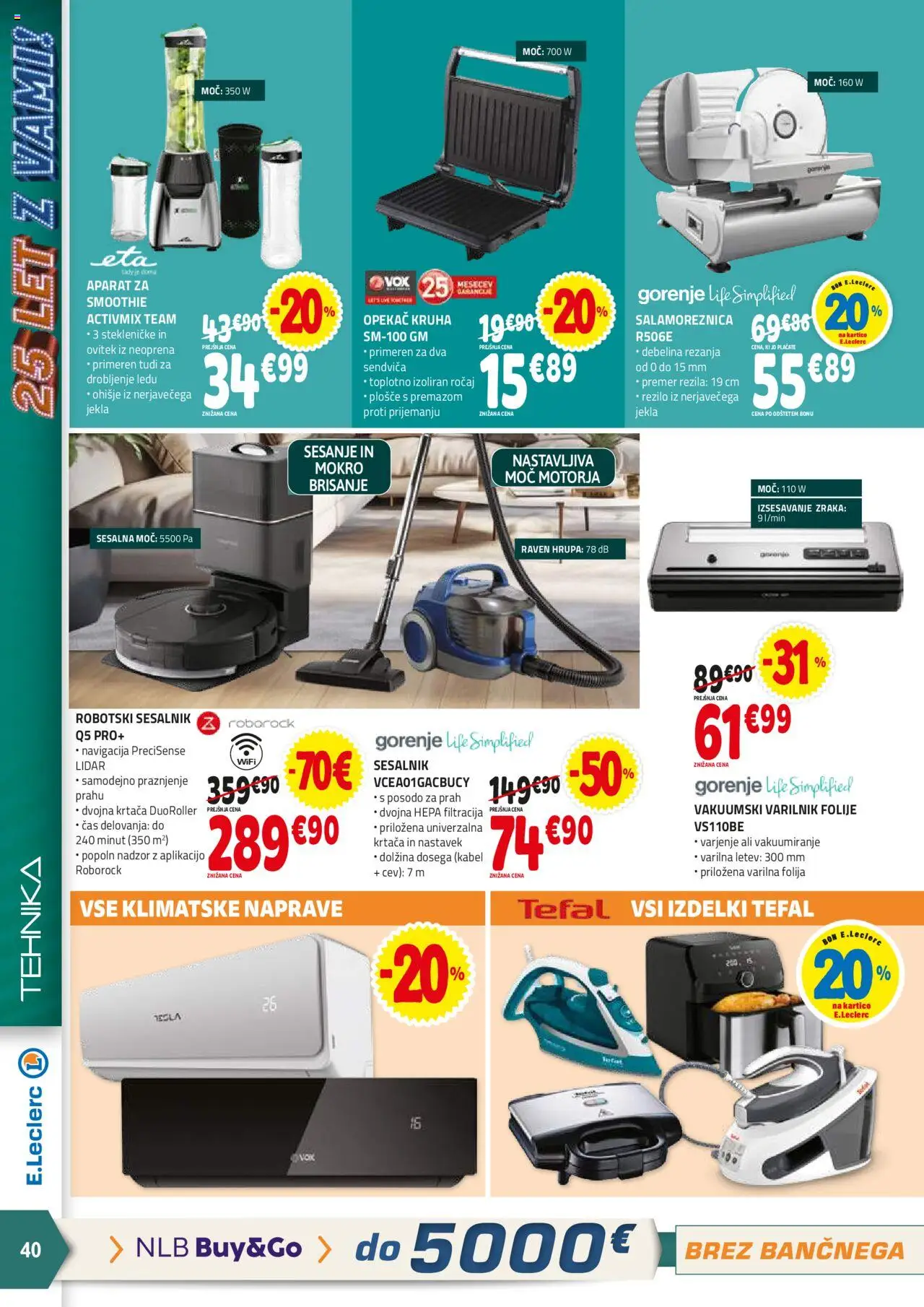 E.leclerc katalog │ velja od 13.08.2025 | Stran: 40 | Izdelki: Kabel, Ovitek, Krtaca, Folija
