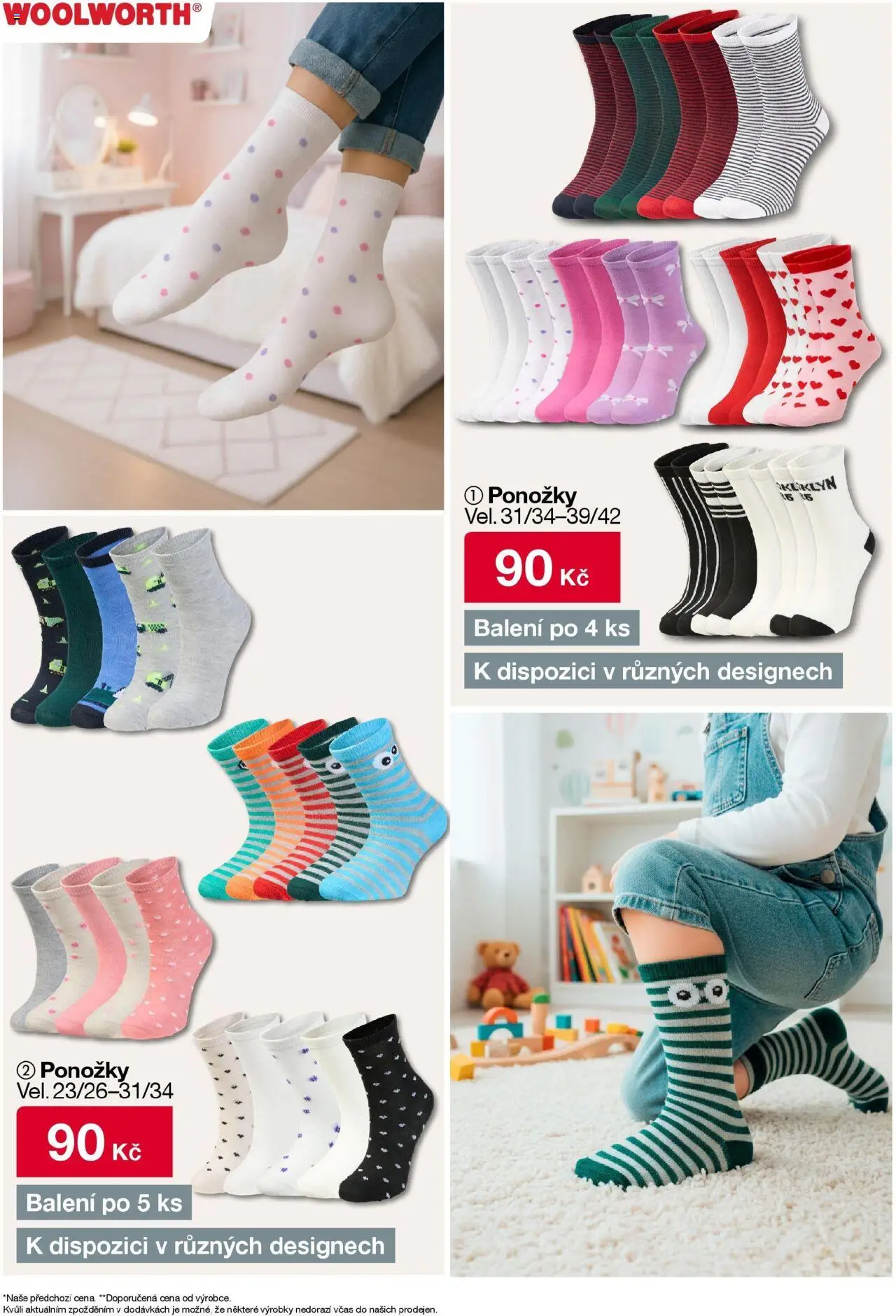 Woolworth leták od 12.09.2025 - akční nabídka | Strana: 22 | Produkty: Ponožky