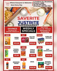 Saverite specials catalogue – valid from 29.12.2025