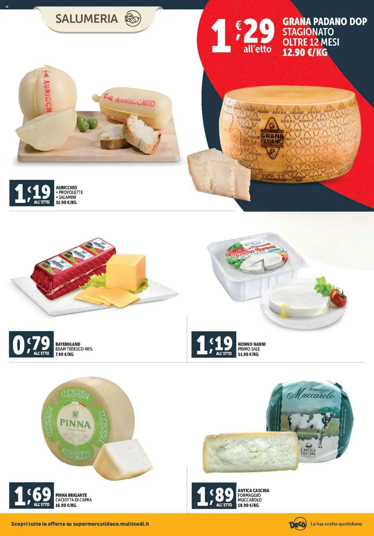 Volantino Decò del 08.08.2025 | Pagina: 2 | Prodotti: Sale, Formaggio, Grana Padano