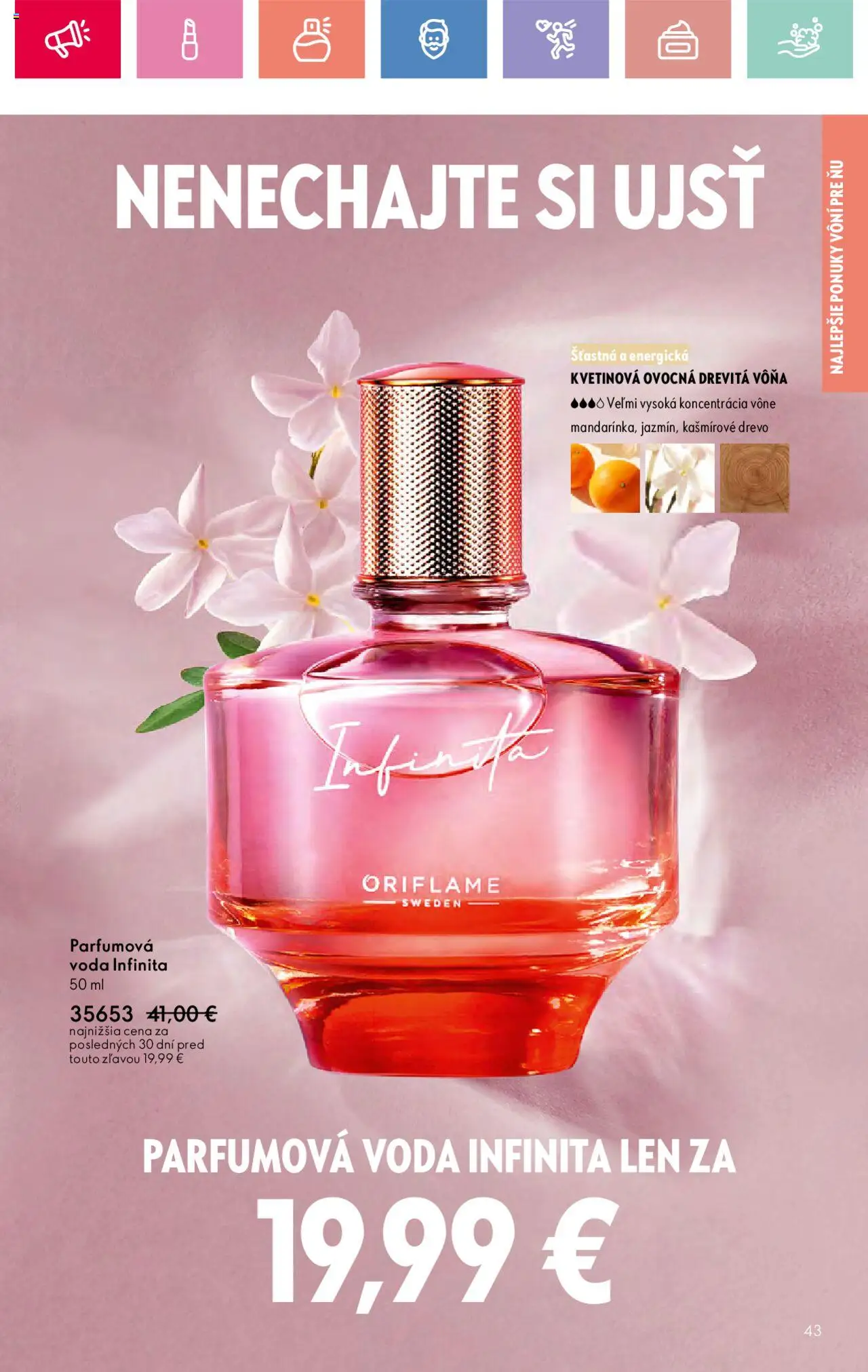 Katalóg Oriflame 12 2025 │ platný od 17.08.2025 | Strana: 43 | Produkty: Voda