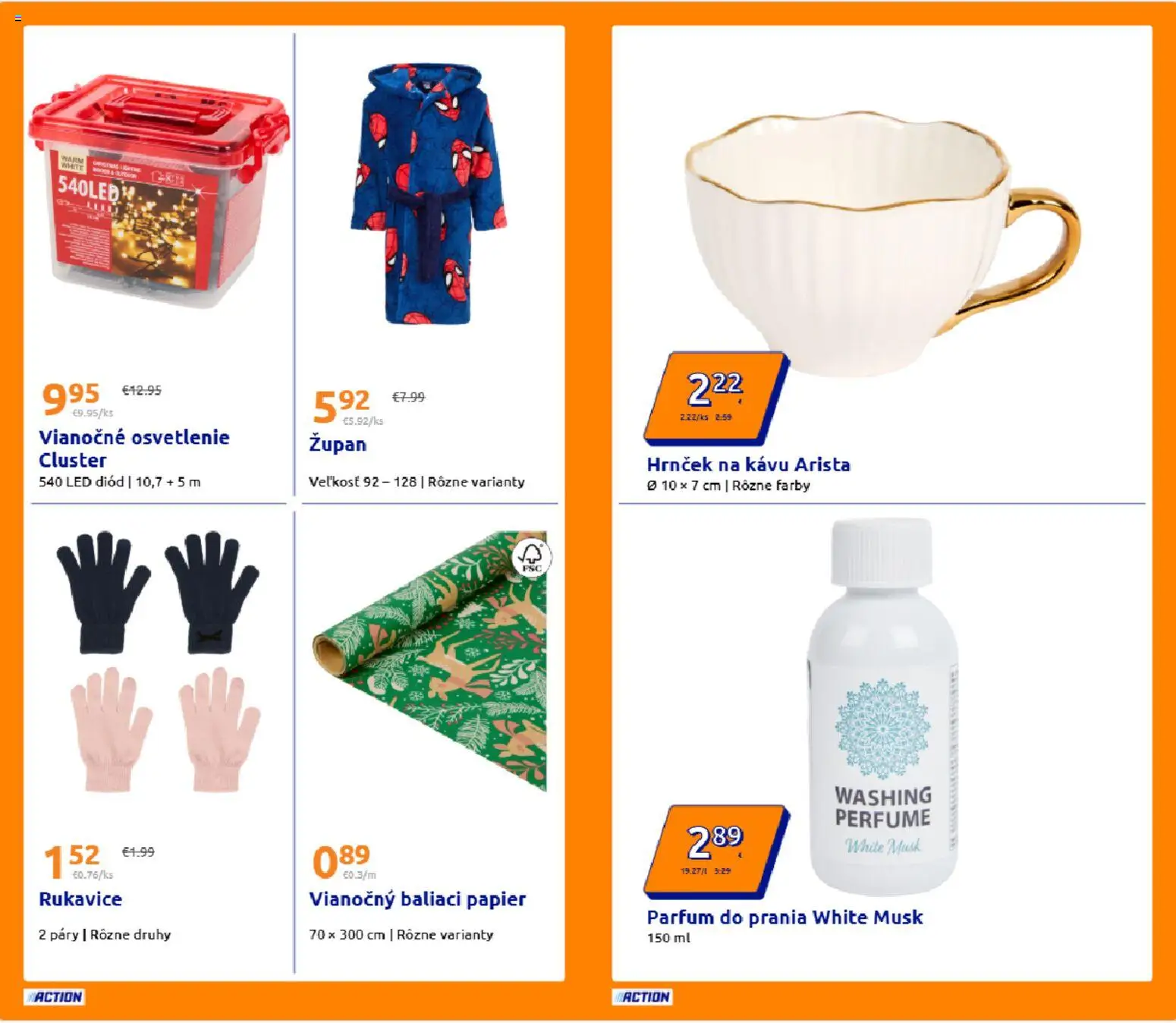 Nové Action akcie – leták je platný od 10.12.2025 | Strana: 12 | Produkty: Osvetlenie, Led, Župan, Rukavice