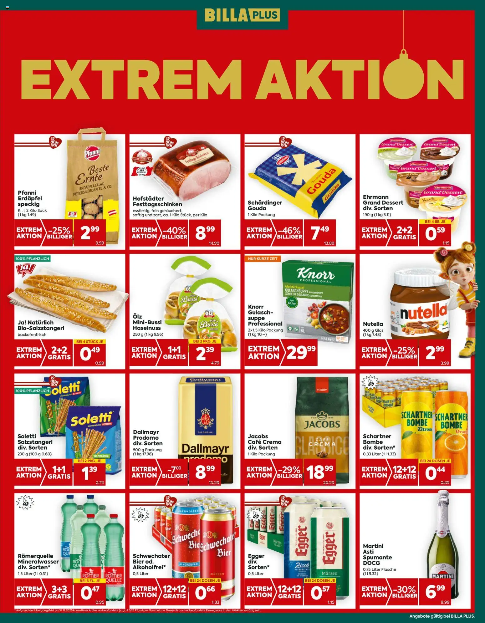 Billa Plus Flugblatt gültig ab 11.12.2025 | Seite: 3 | Produkte: Schinken, Bier
