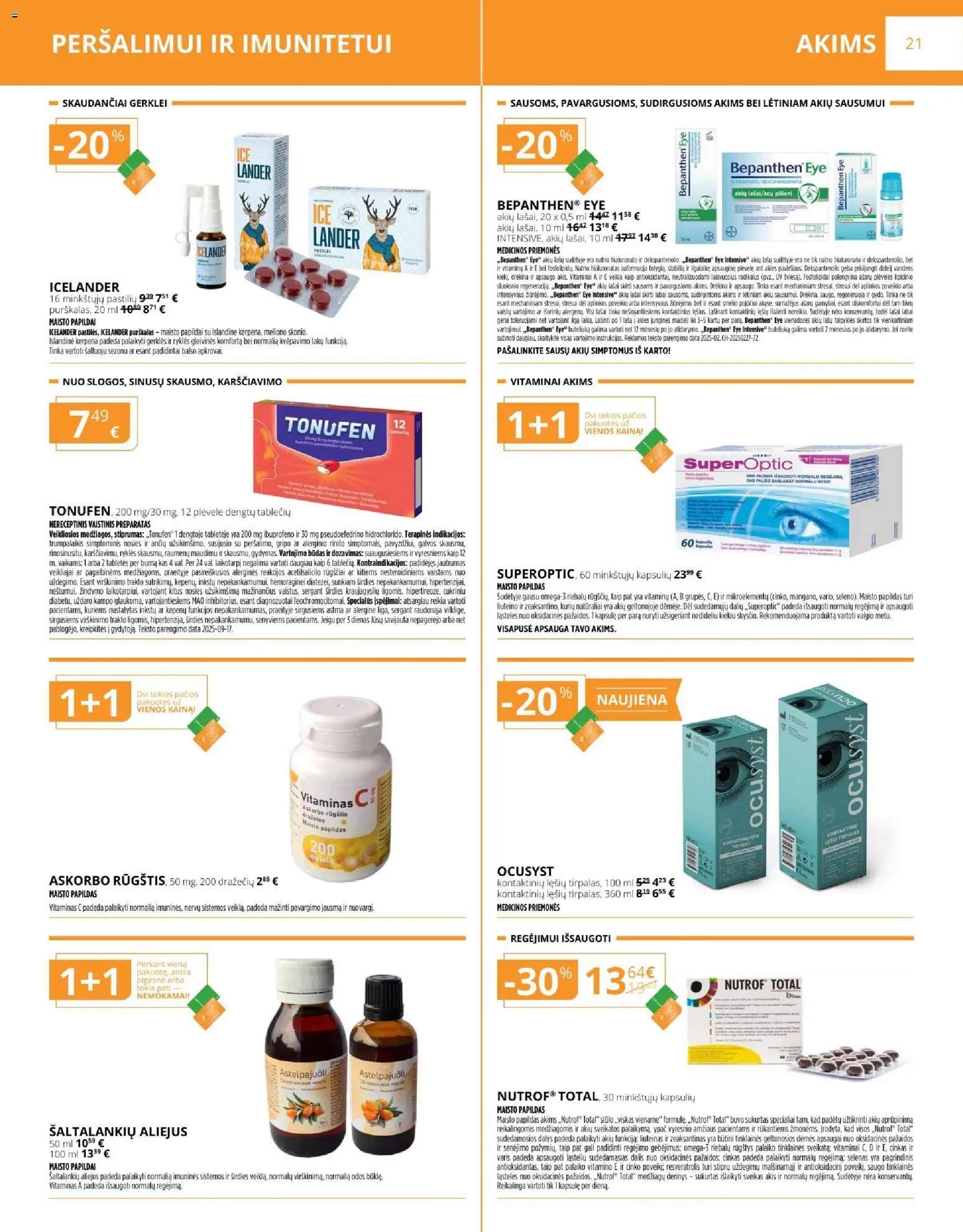 Gintarinė akcijos nuo 01.03.2026 | Puslapis: 21 | Prekių: Aliejus