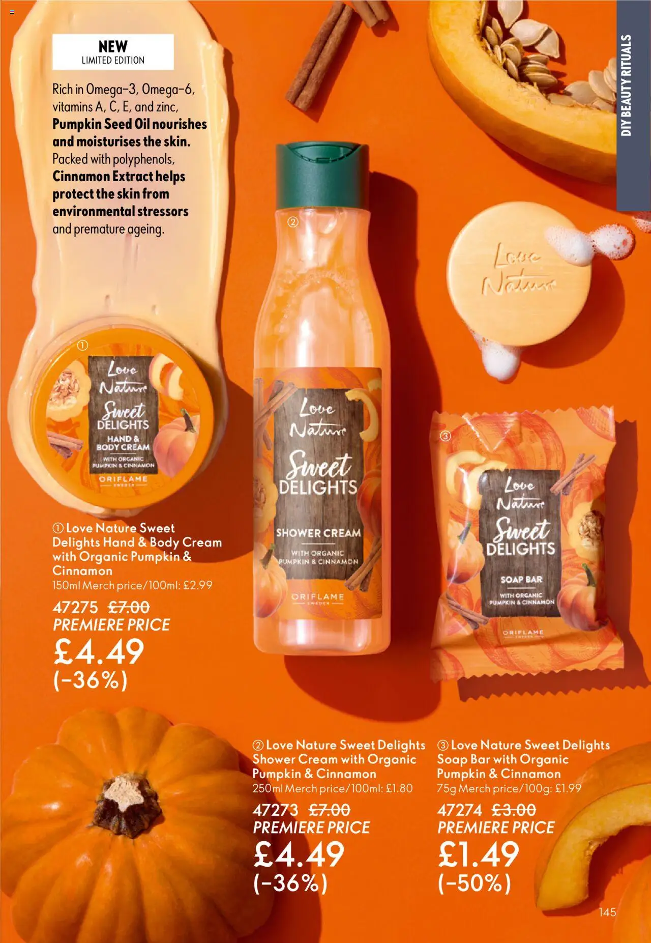  | Page: 145 | Products: Shower, Body cream, Oil, Cream