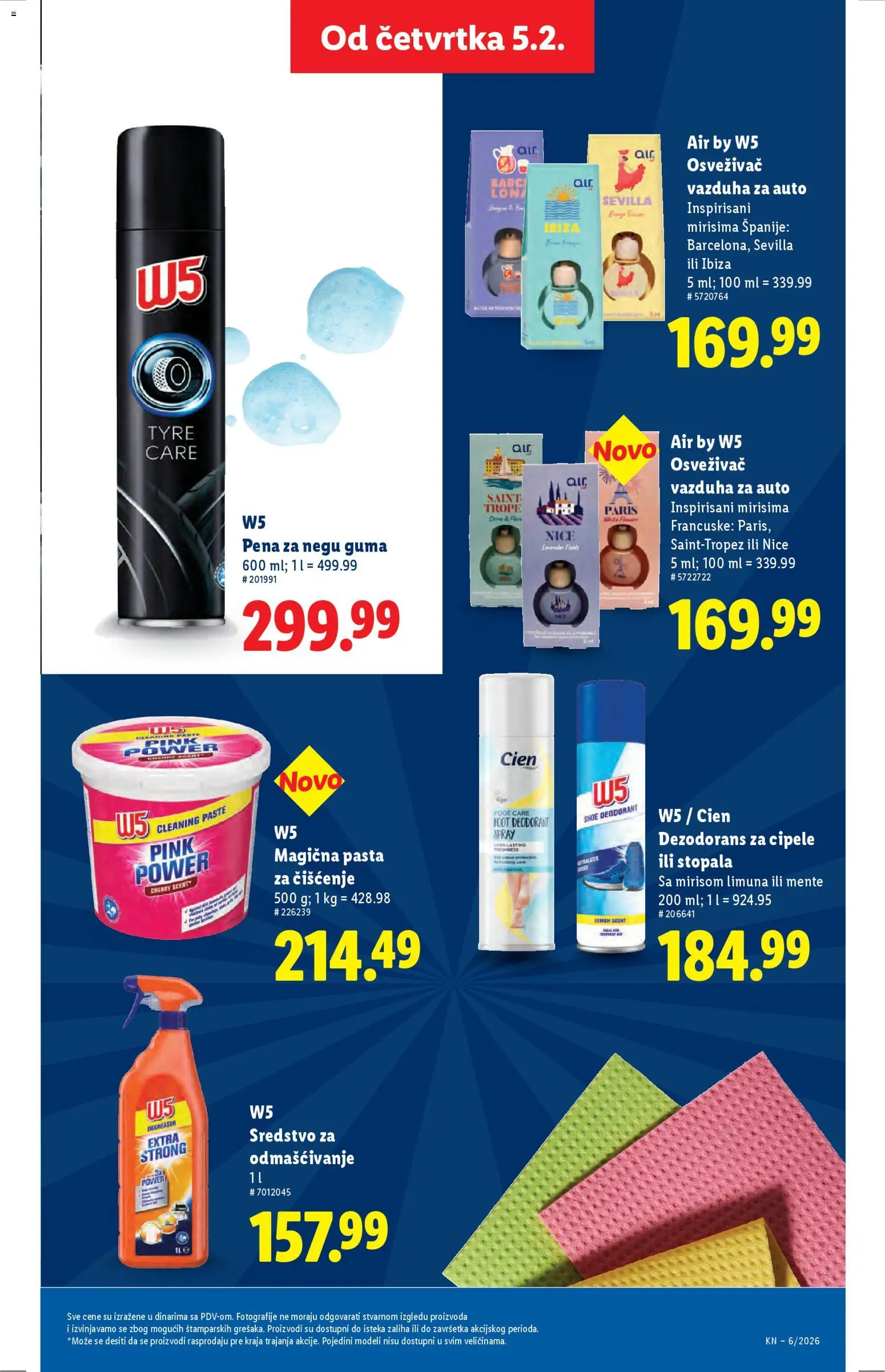 Lidl katalog - važi od 05.02.2026 | Strana: 51 | Proizvode: Cipele, Cien, W5, Dezodorans