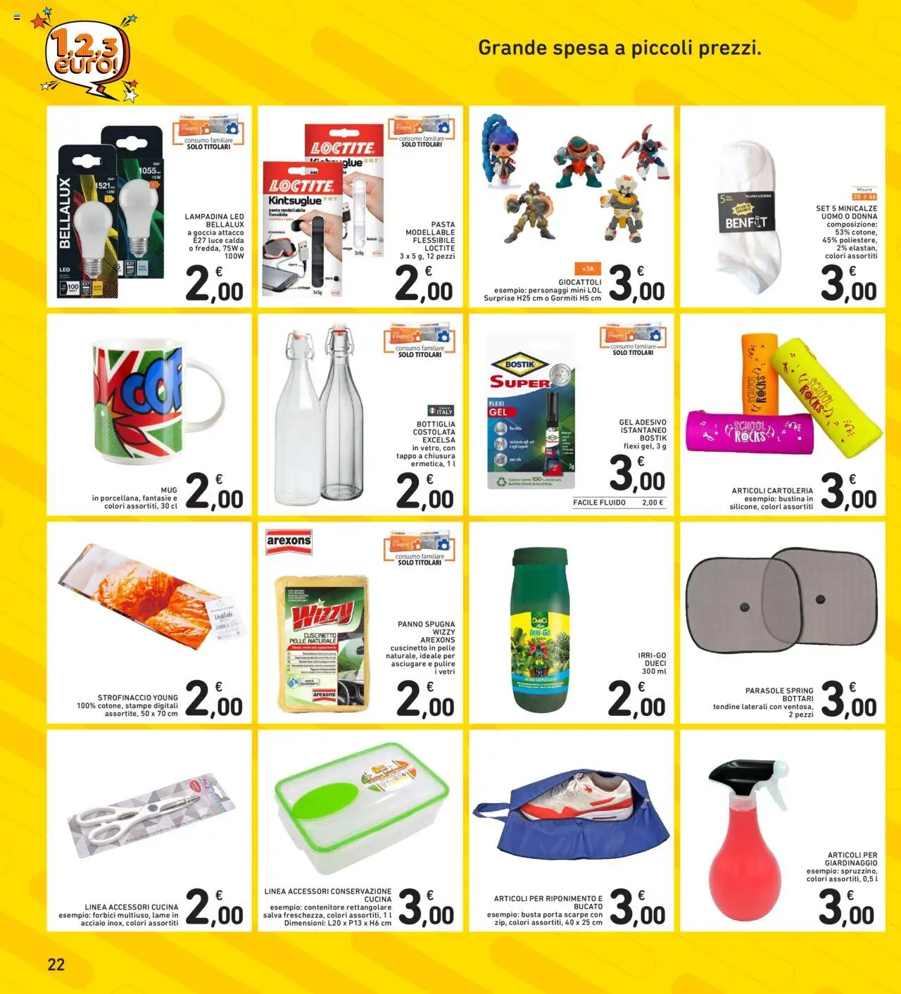 Volantino Spazio Conad del 12.08.2025 | Pagina: 22 | Prodotti: Spugna, Tè, Scarpe, Contenitore