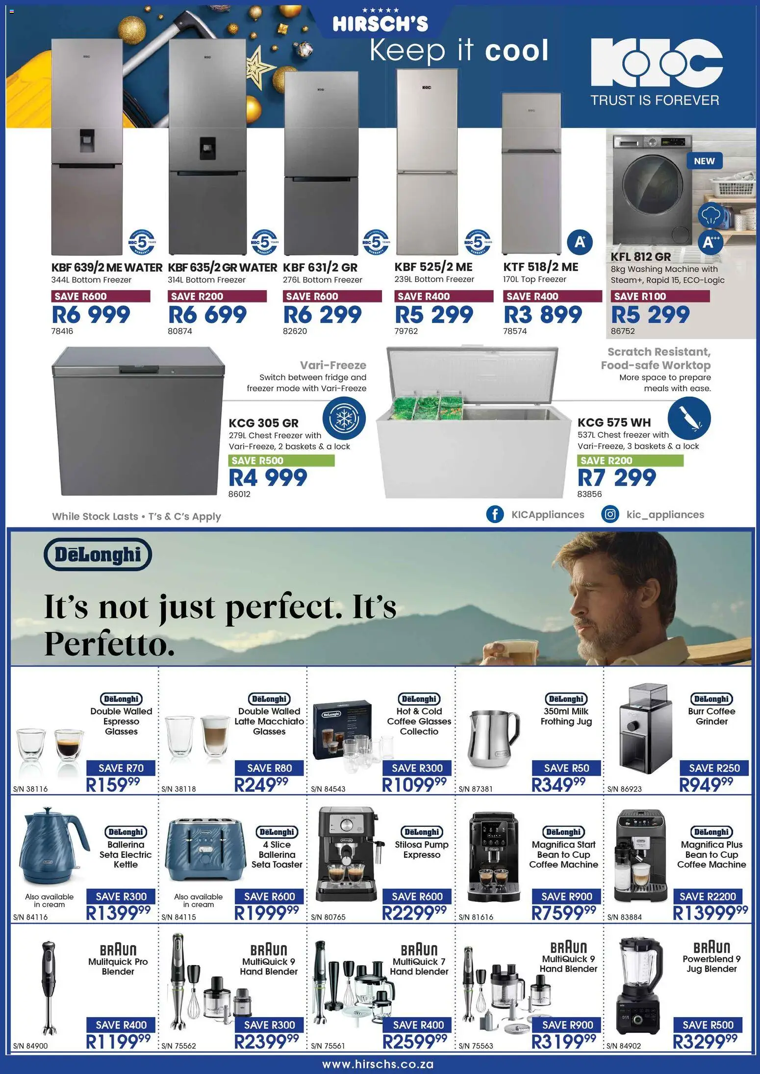 New Hirsch's catalogue – valid from 01.12.2025 | Page: 22 | Products: Glasses, Toaster, Fridge, Milk