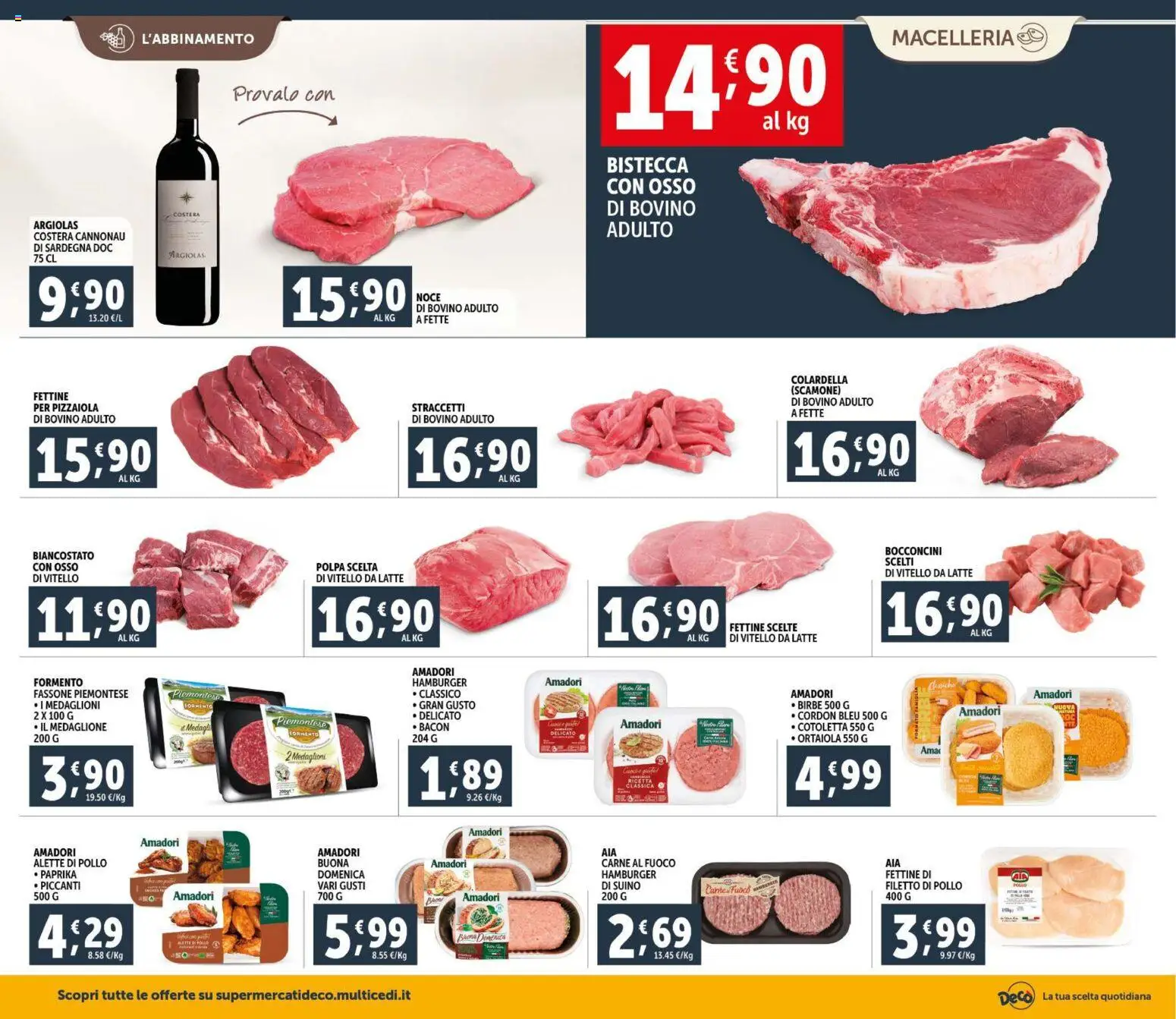 Volantino Decò del 30.01.2026 | Pagina: 6 | Prodotti: Bovino, Pollo, Suino, Vitello