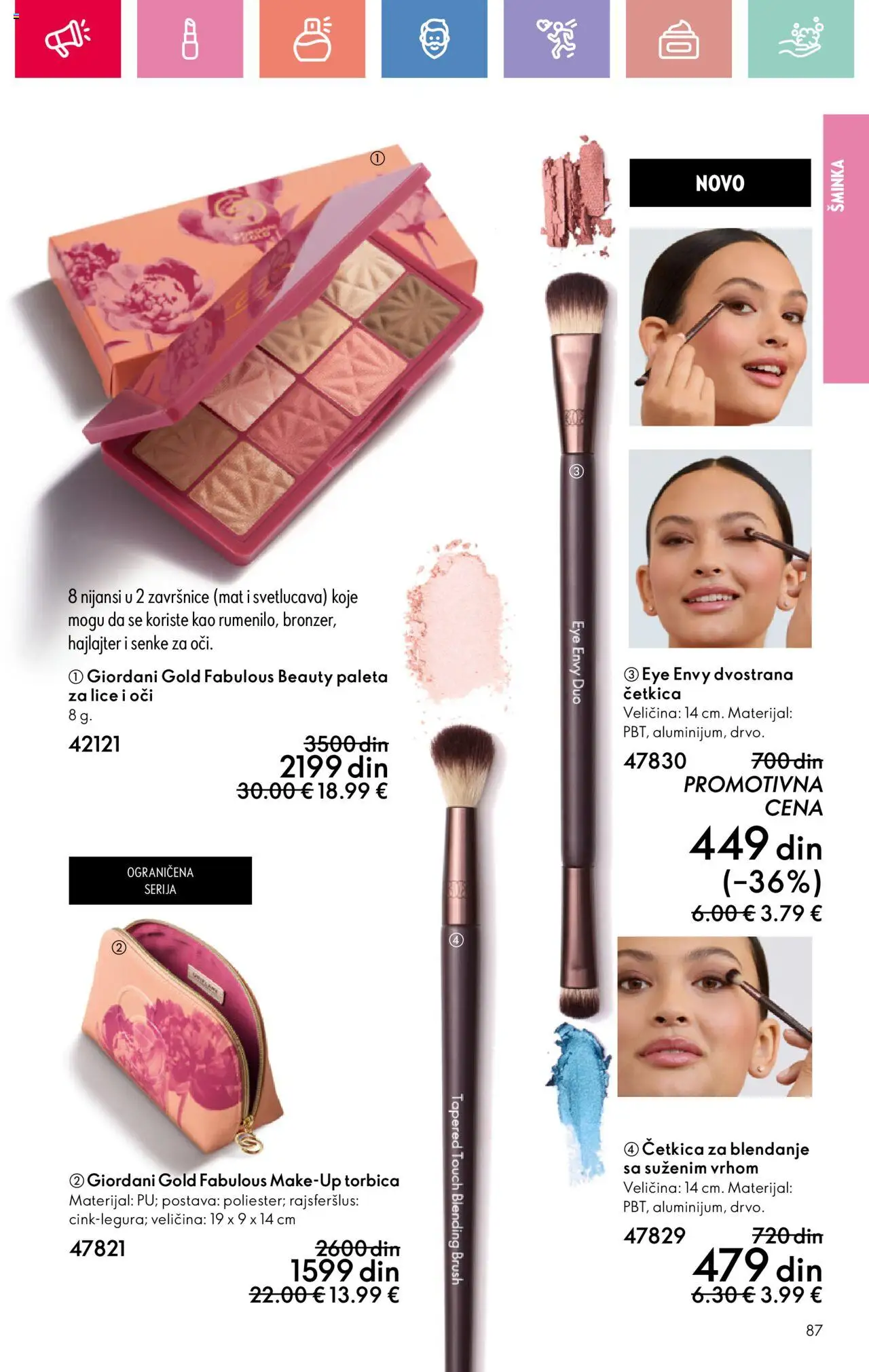 Oriflame katalog - važi od 03.08.2025 | Strana: 87 | Proizvode: Šminka
