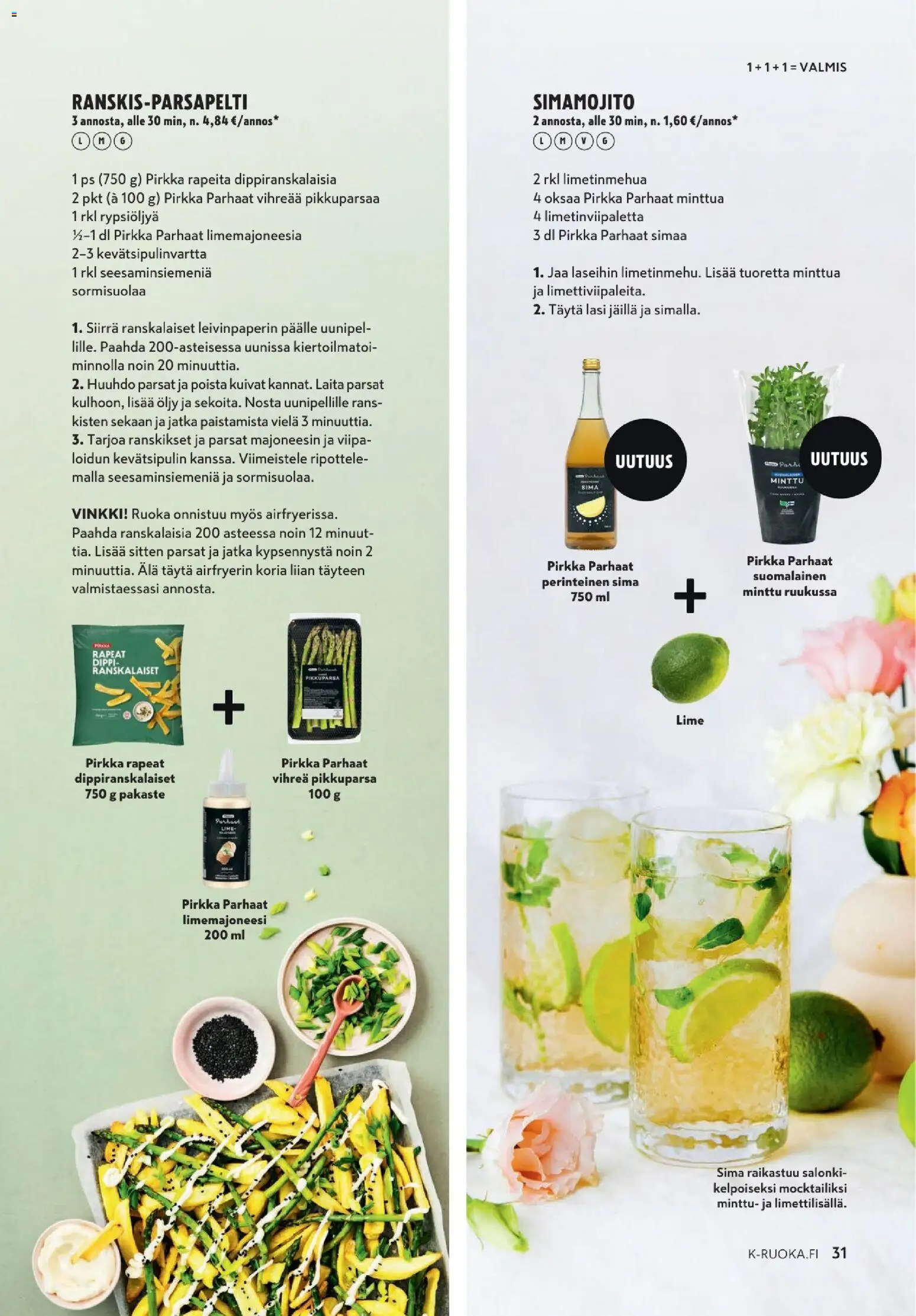 K-Citymarket - K-Ruoka – voimassa 25.03.2026 alkaen | Sivu: 31 | Tuotteet: Minttu, Öljy