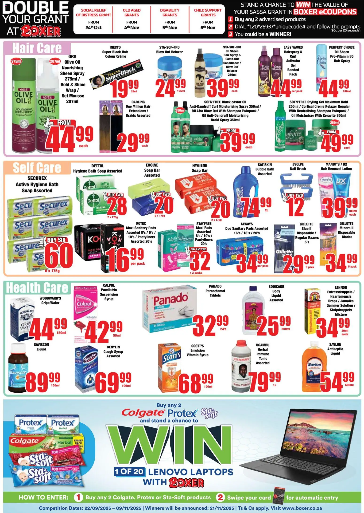 New Boxer catalogue – valid from 23.10.2025 | Page: 11 | Products: Dates, Cough syrup, Braids, Relaxer