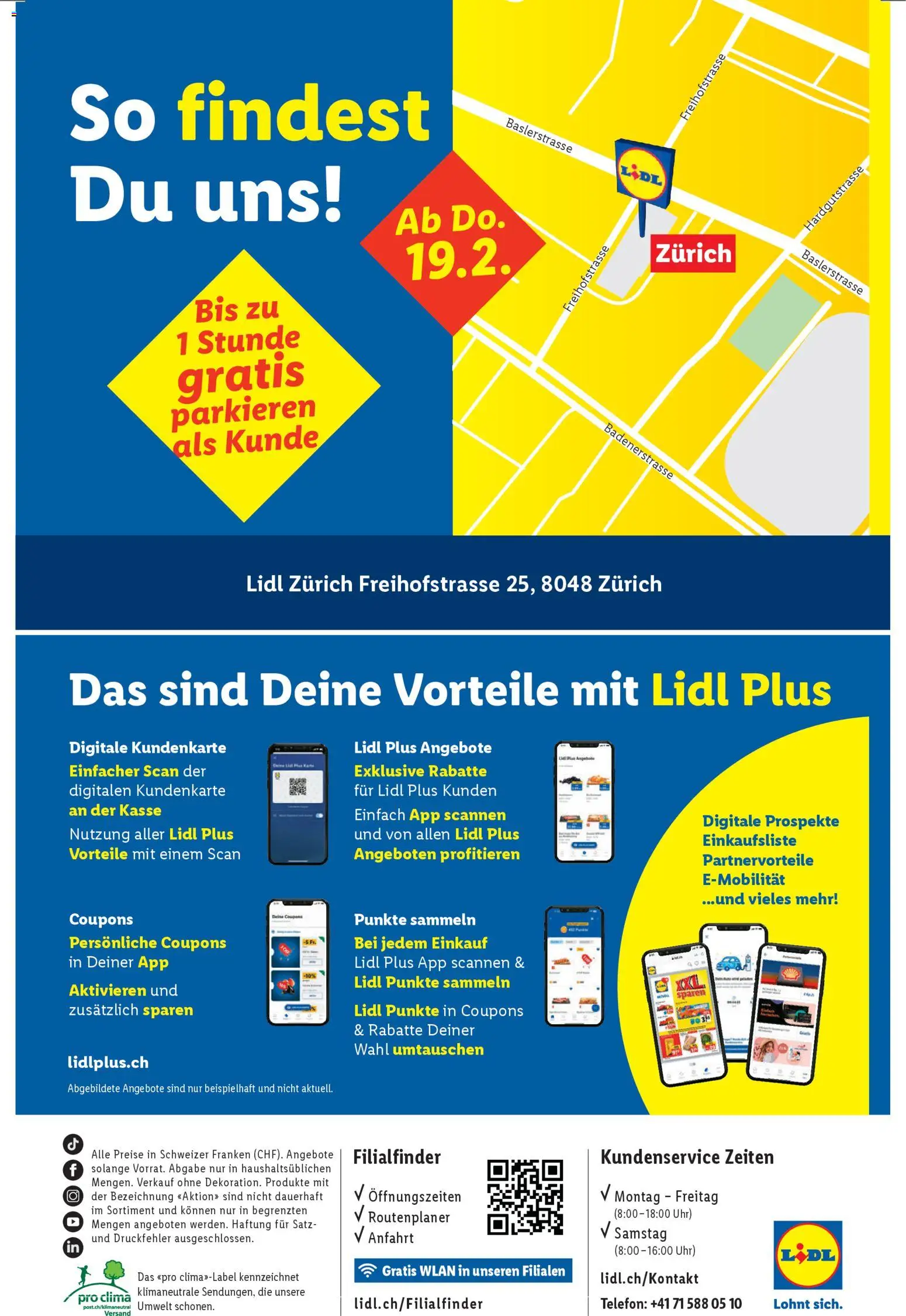Lidl Aktionen Neueröffnung Zürich – gültig ab 19.02.2026 | Seite: 8 | Produkte: Uhr
