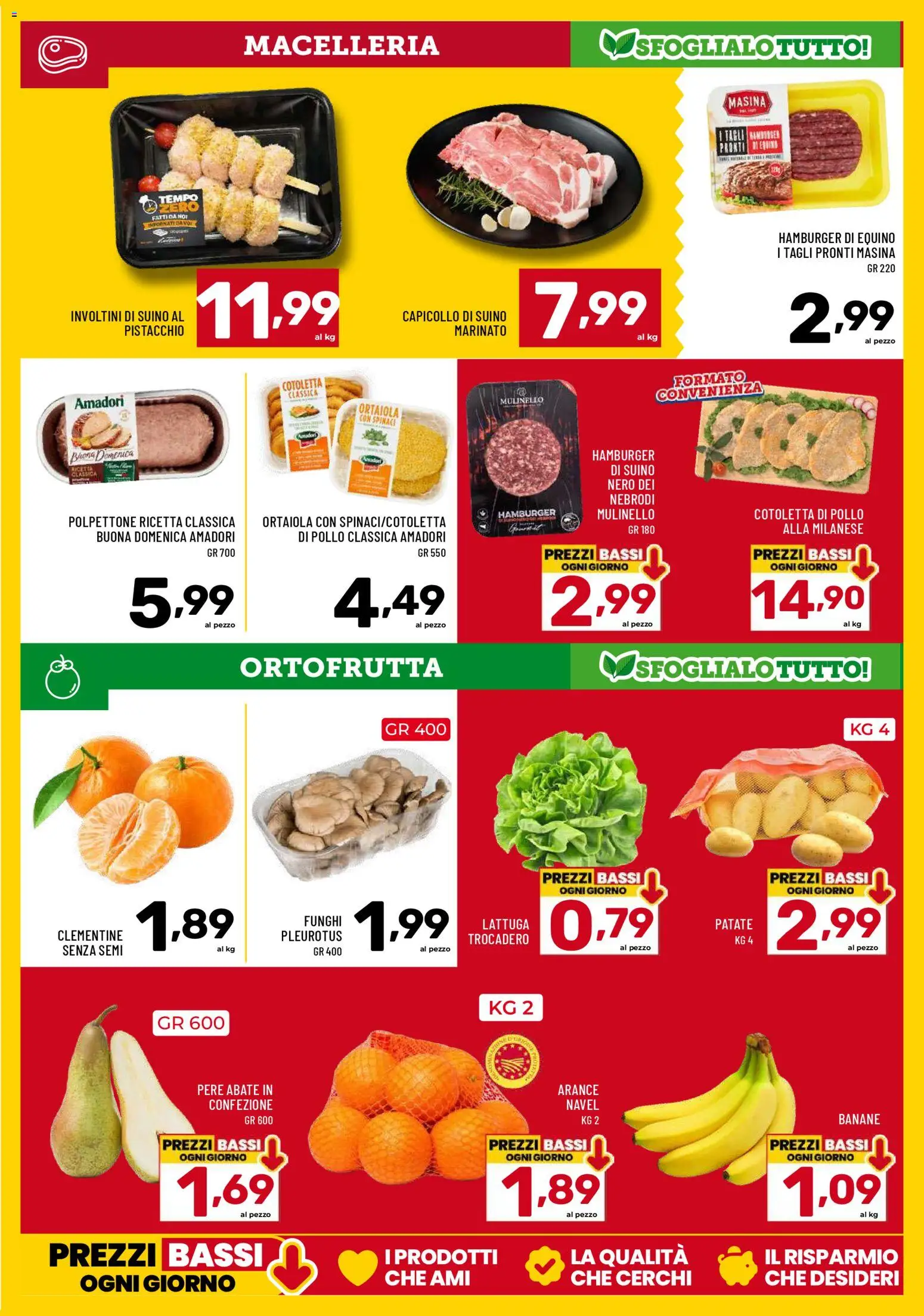 Volantino Il Centesimo del 02.01.2026 | Pagina: 5 | Prodotti: Pollo, Patate, Funghi, Spinaci