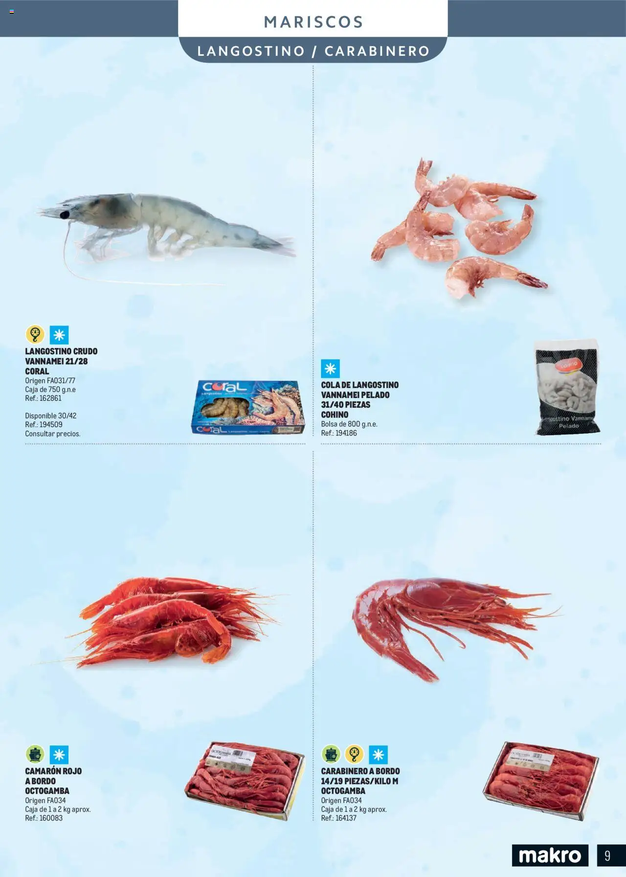 Makro - Especial Pescados Canarias │ válido desde el 11.06.2025 | Página: 9 | Productos: Bolsa, Caja, Langostino