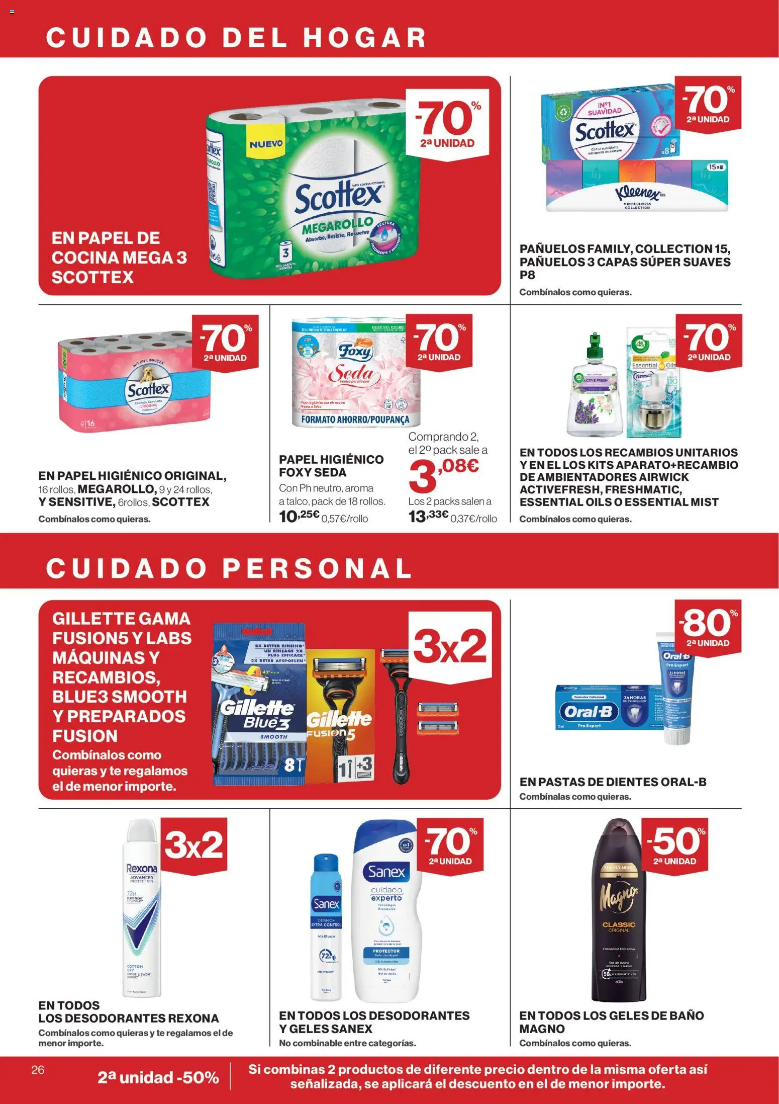 Supercor Canarias │ válido desde el 23.04.2026 | Página: 26 | Productos: Papel higienico, Té, Baño, Ducha