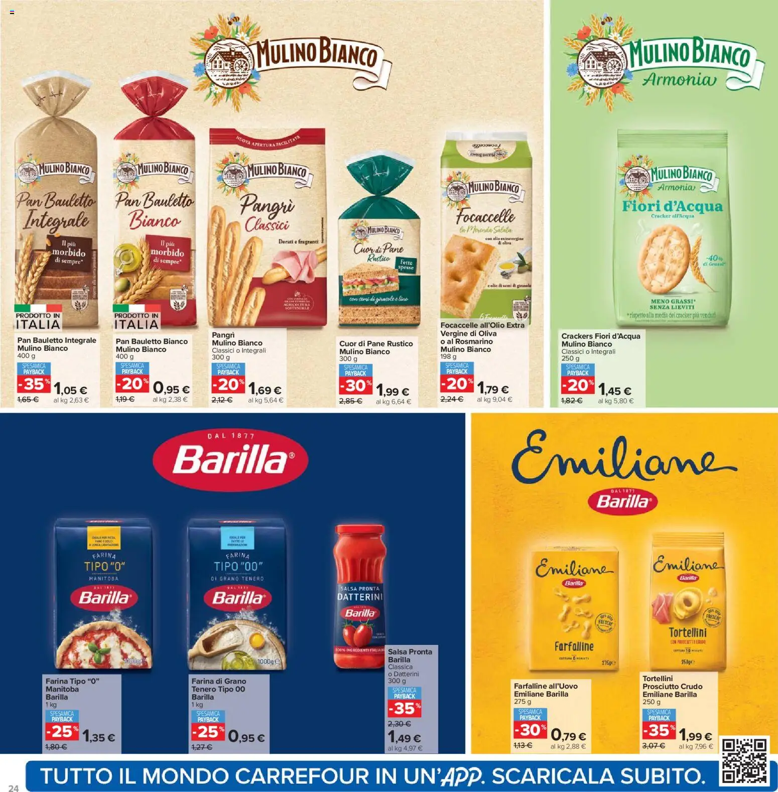 Volantino Carrefour del 17.02.2026 | Pagina: 24 | Prodotti: Prosciutto Crudo, Rosmarino, Salsa, Farina