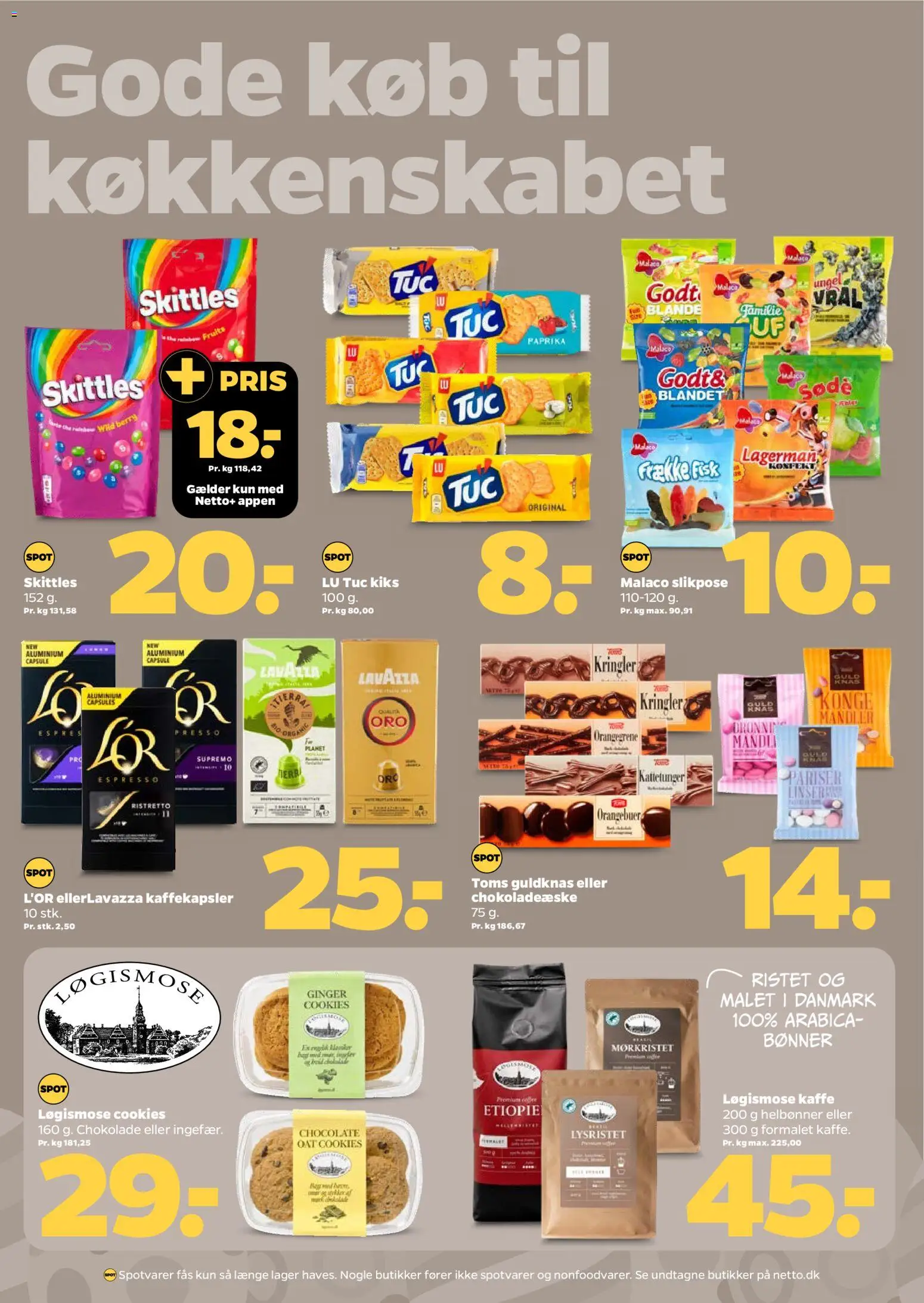 Netto tilbudsavis – gyldig fra 21.03.2026 | Side: 22 | Produkter: Kaffe, Fisk, Cookies, Paprika
